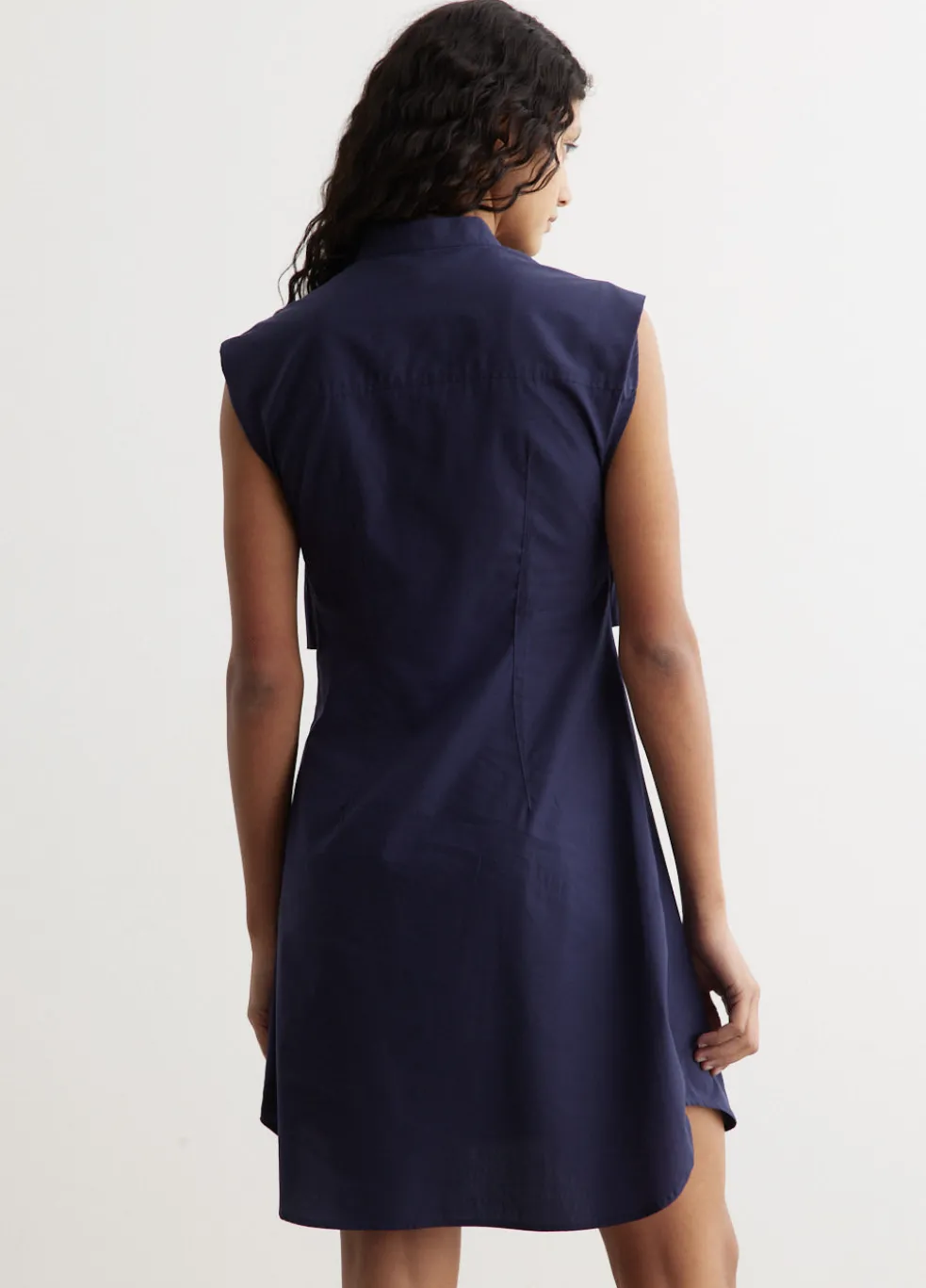 Louisa Sleeveless Poplin Dress