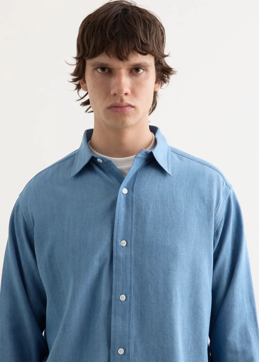 Luis Chambray Long Sleeve Shirt
