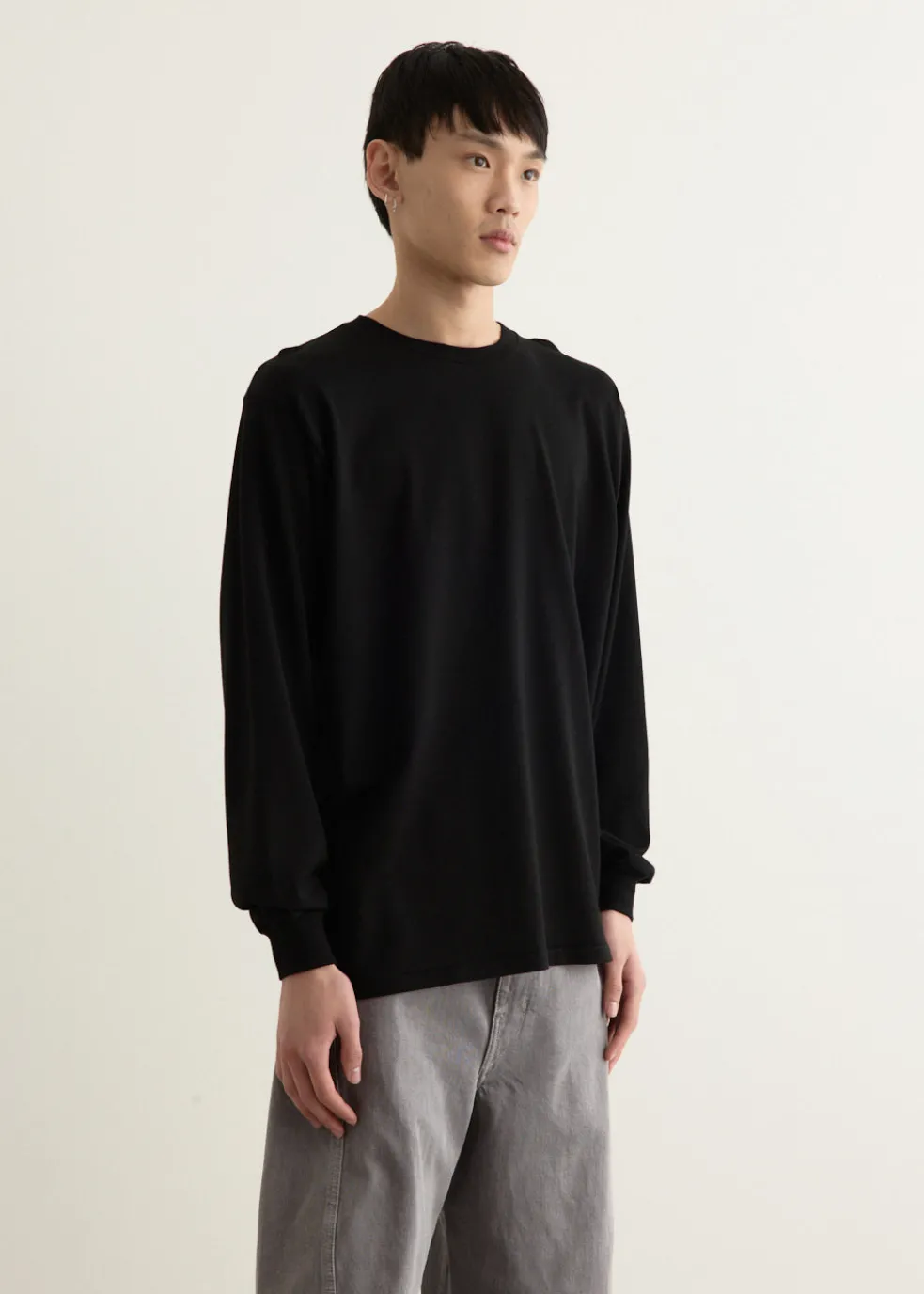 Luster Plaiting Long Sleeve T-Shirt