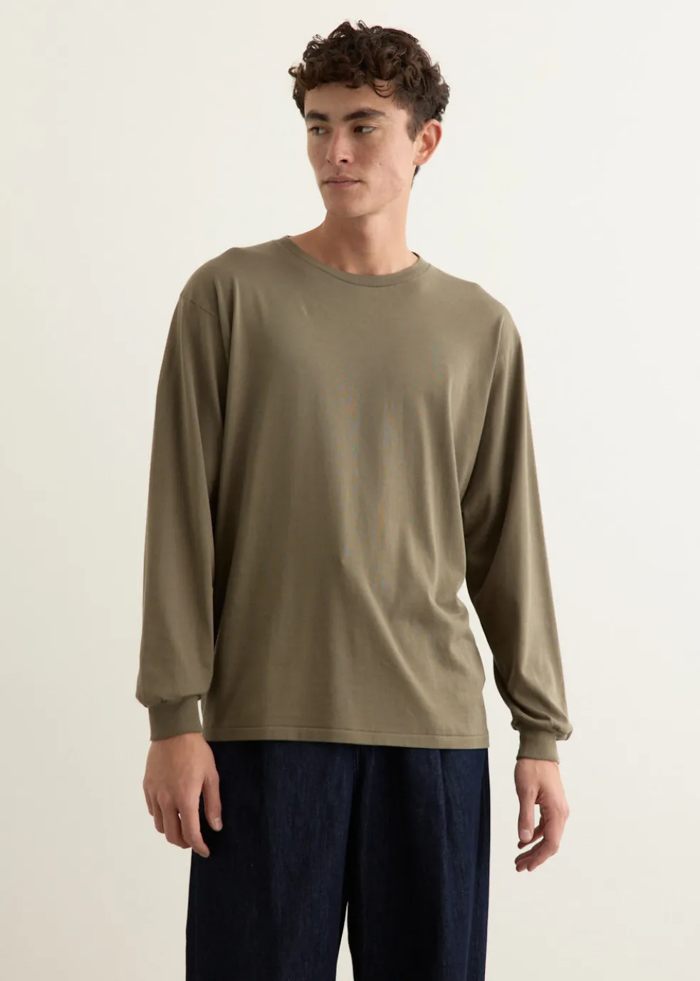 Luster Plaiting Long Sleeve T-Shirt