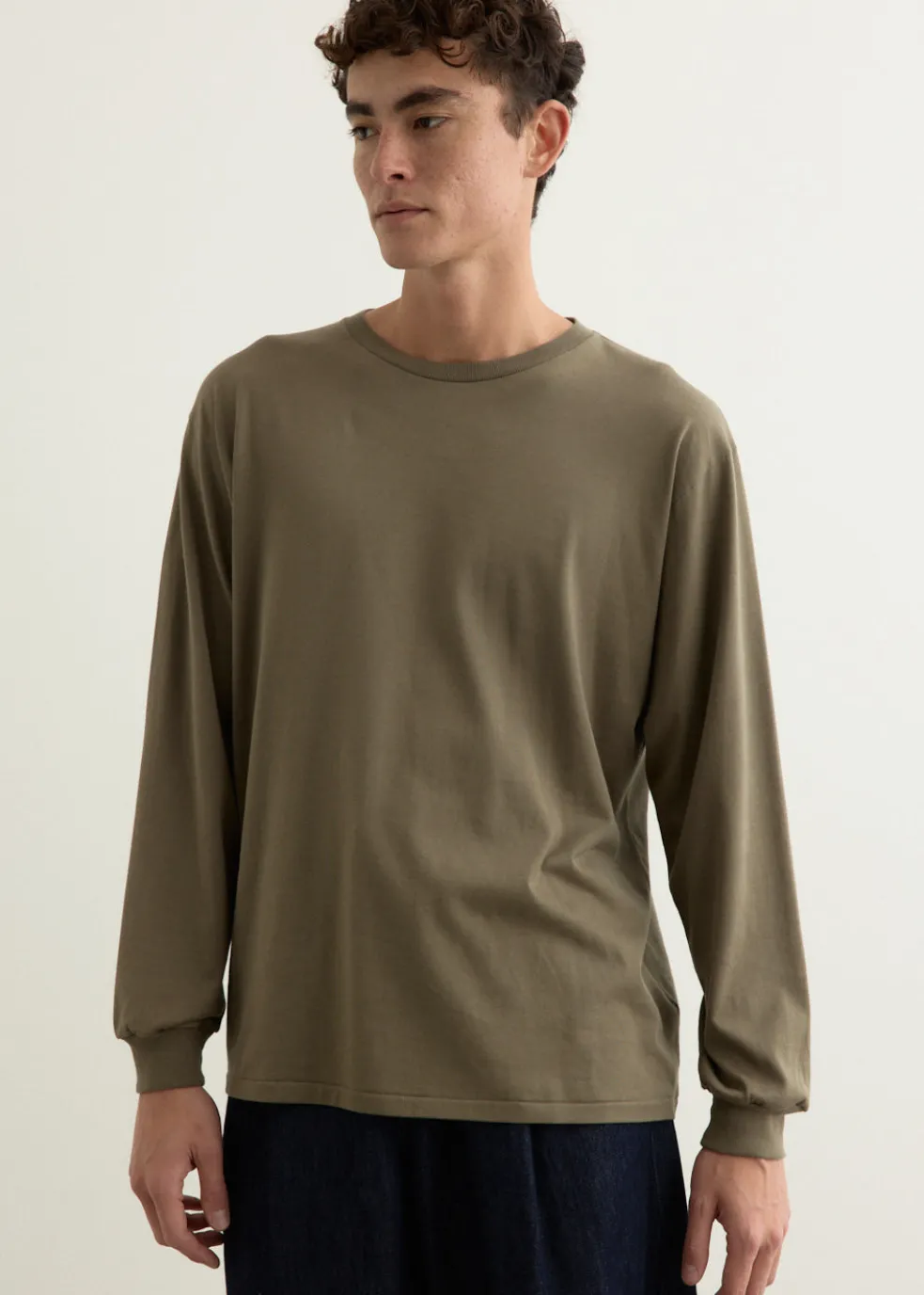 Luster Plaiting Long Sleeve T-Shirt