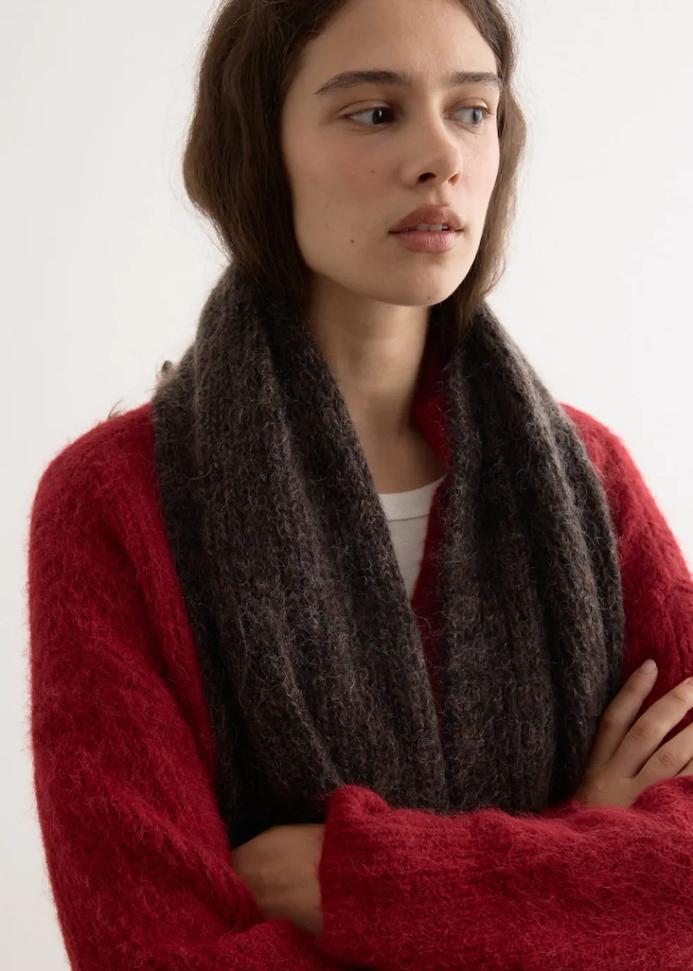 Melange Alpaca Scarf