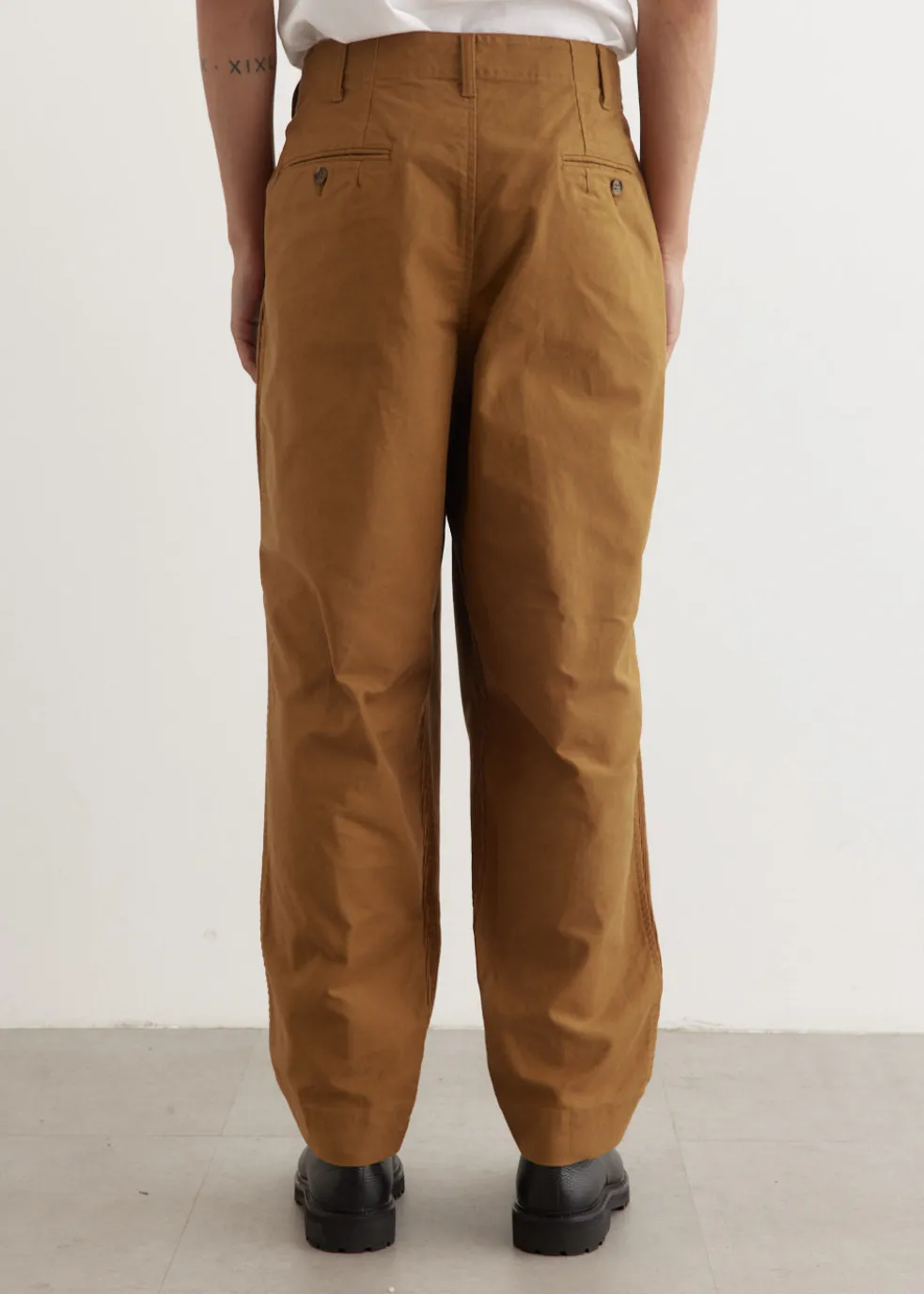 Moleskin x Corduroy Panel Pants