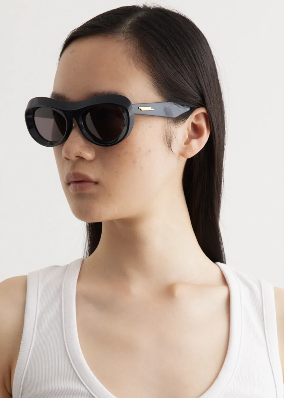 Moulded Round Acetate Sunglasses