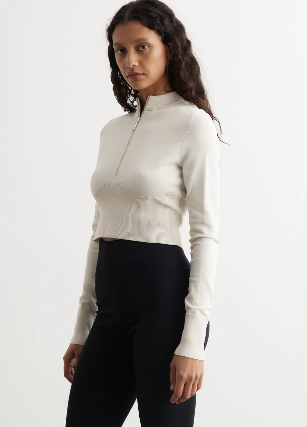 Nike Sportswear Chill Knit Cropped Sweater 1/2-Zip Top