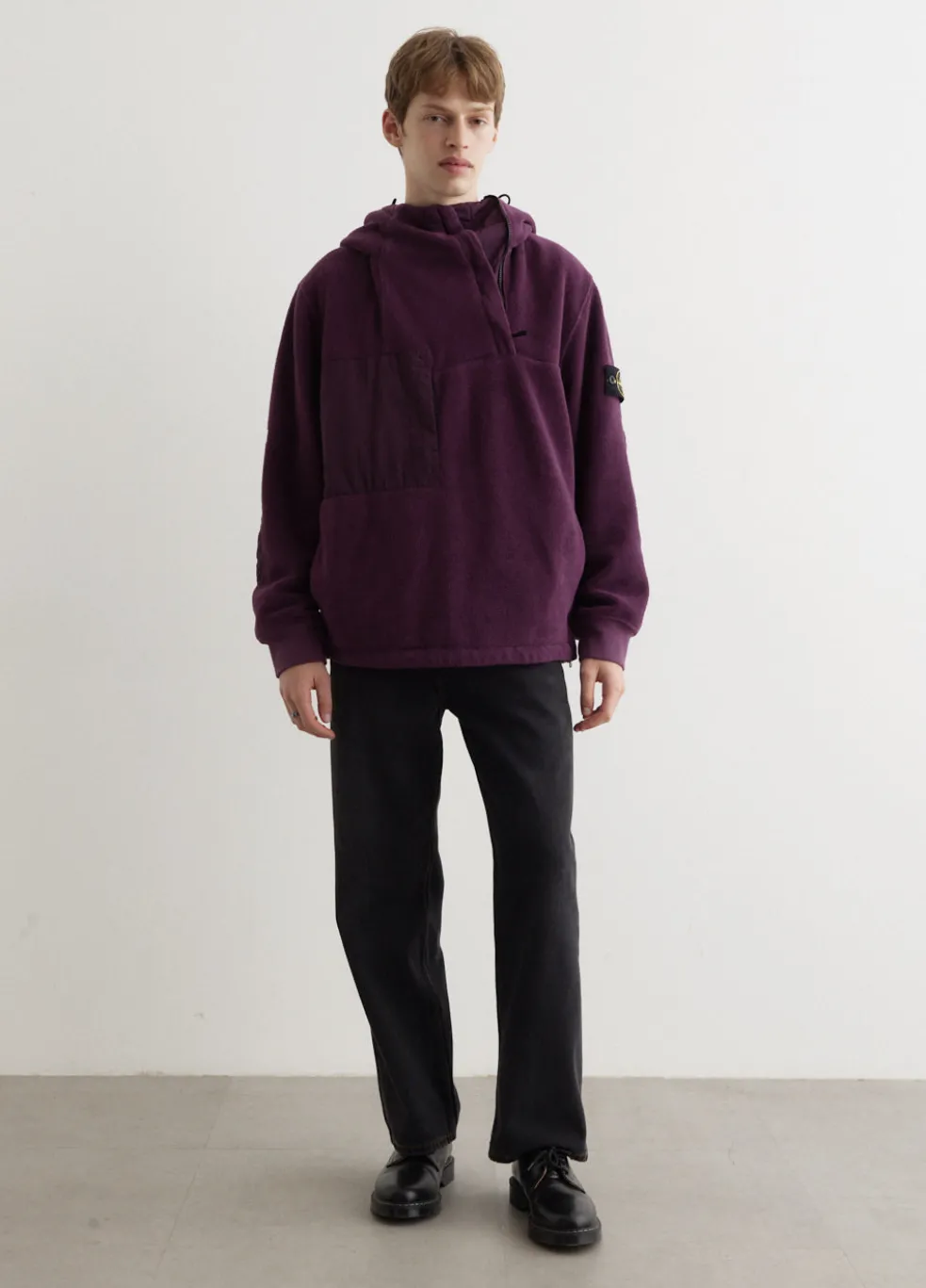 Nylon Cotton Fleece Anorak