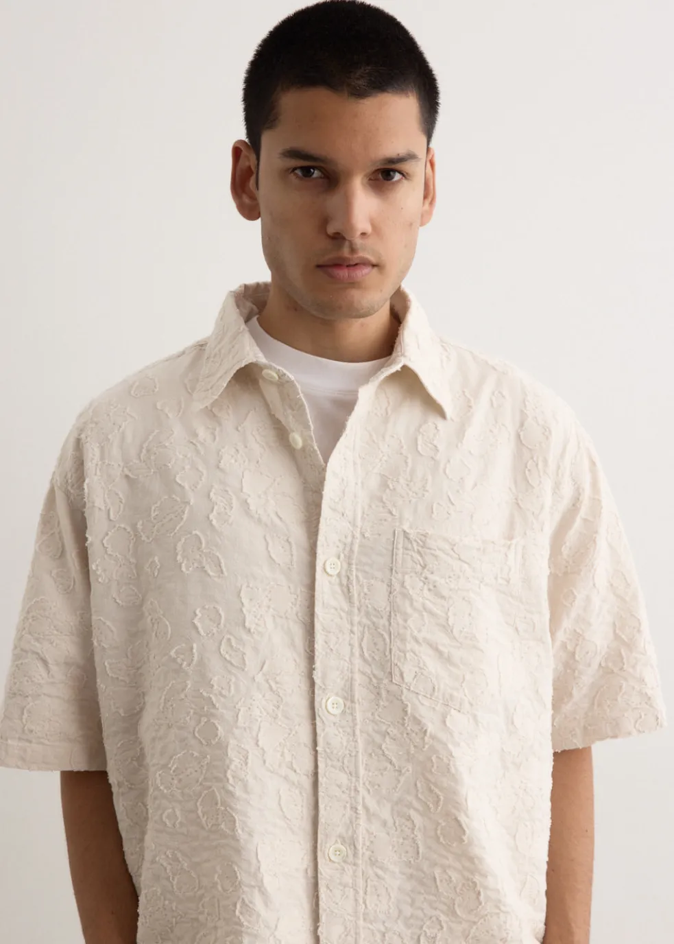Ole Oversized Fil Coupe Short Sleeve Shirt