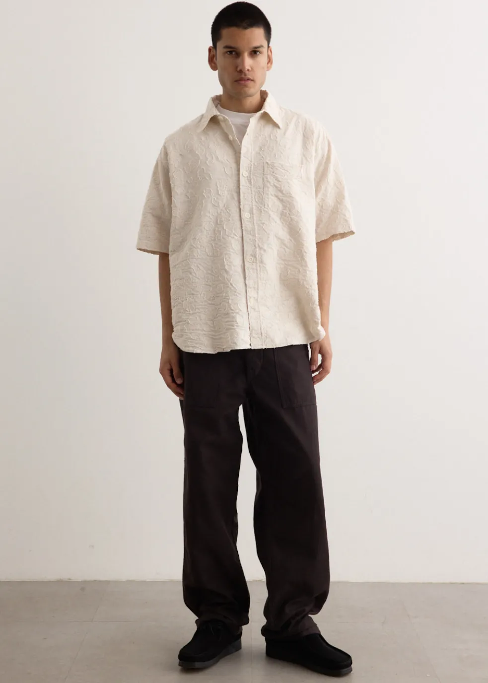 Ole Oversized Fil Coupe Short Sleeve Shirt