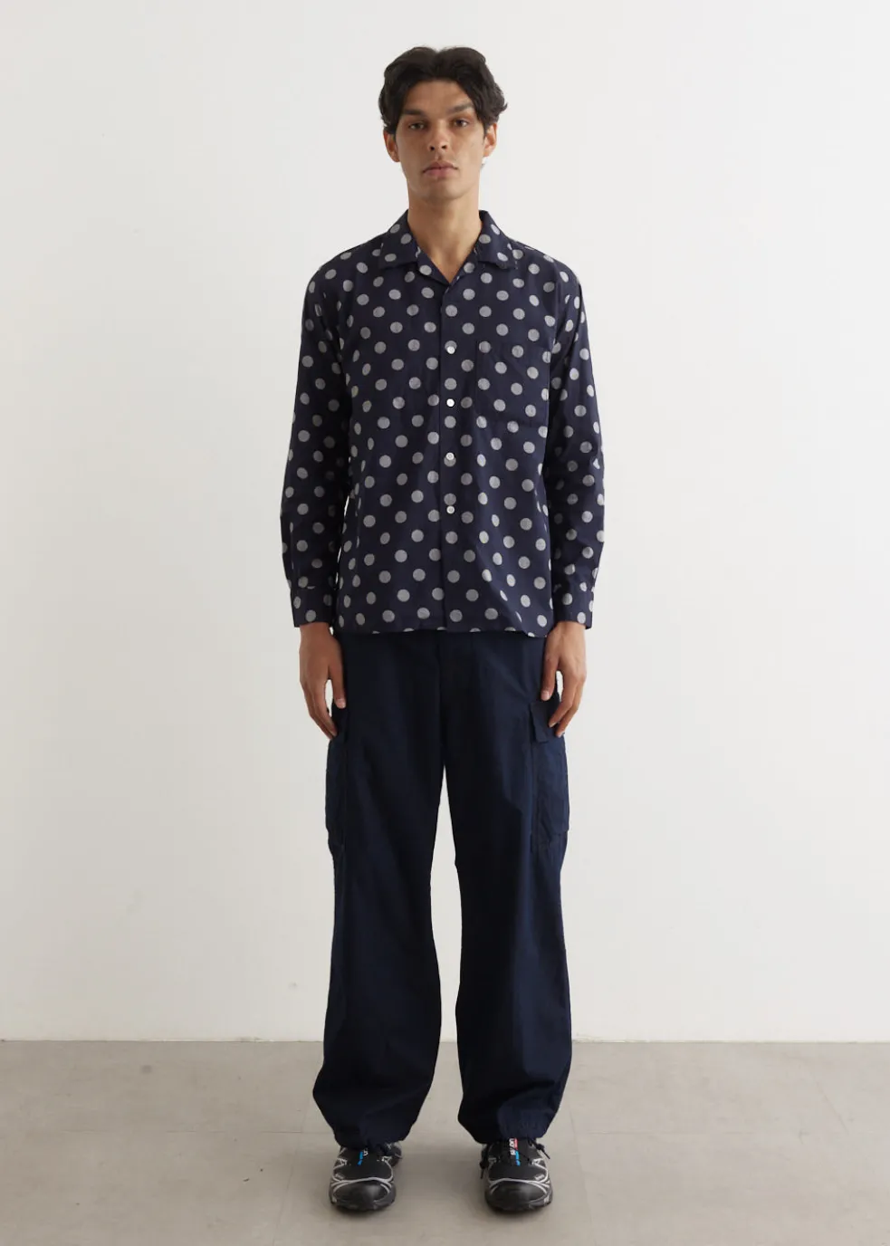 Open Dot Print Shirt