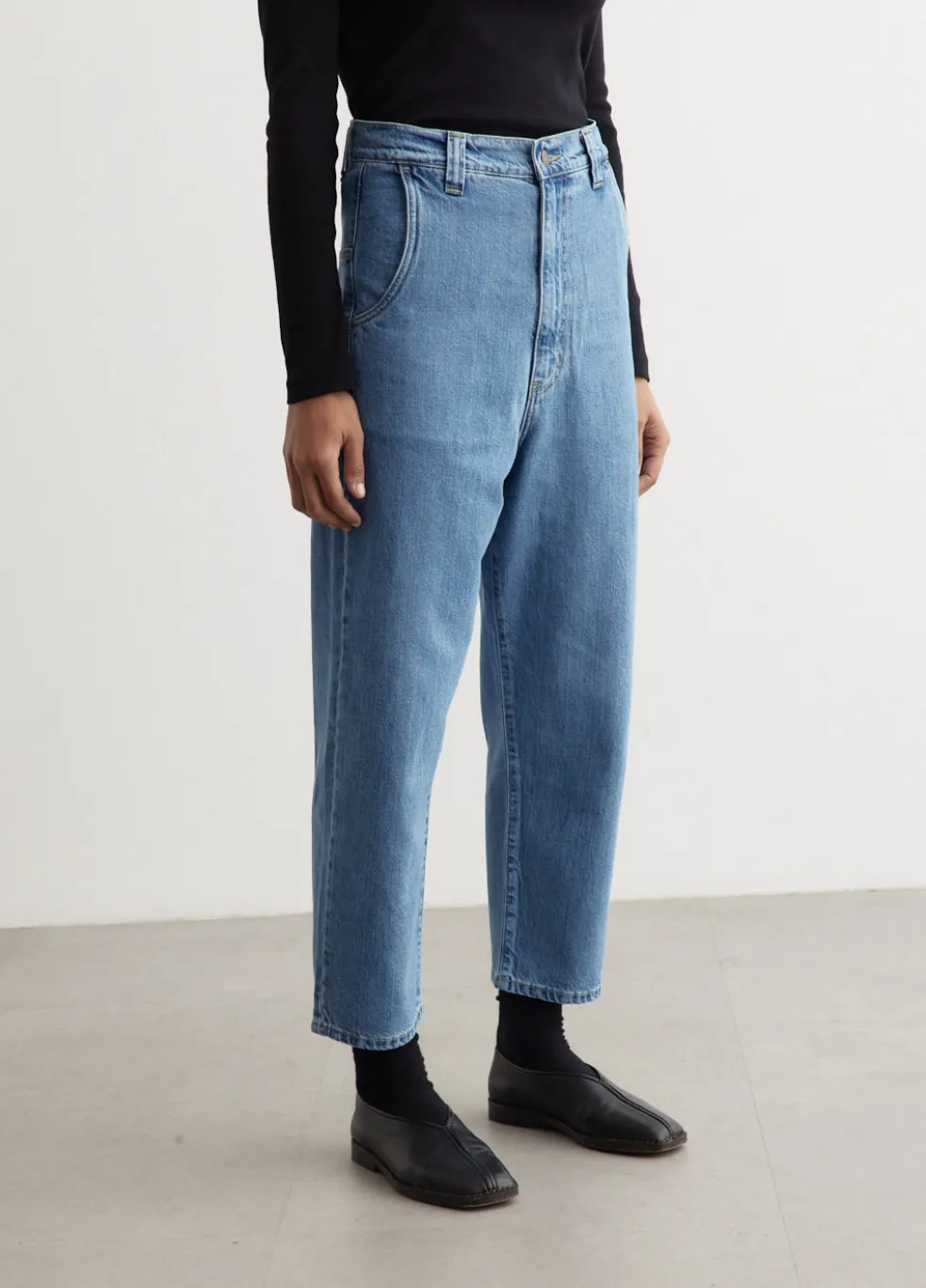Organic Denim Low Rise Jeans
