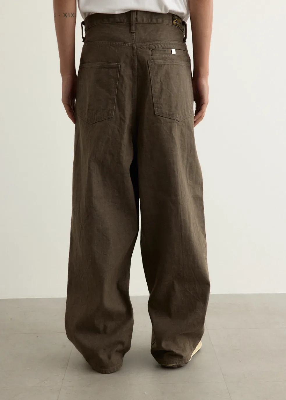 12oz YAGASURI Jacquard Denim PORT Baggy Pants