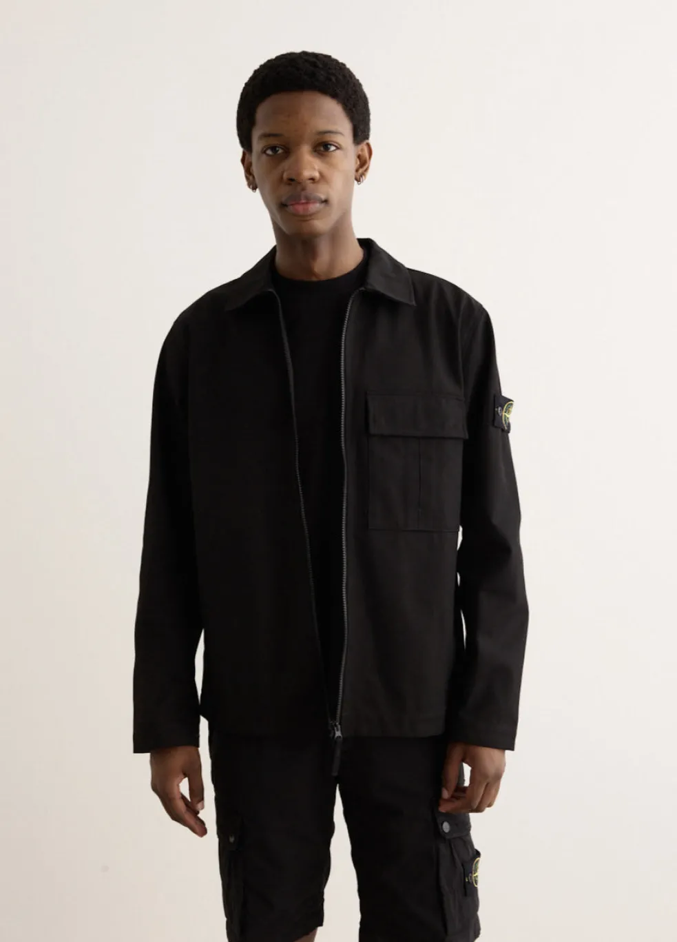 Panama Cotton Zip Overshirt