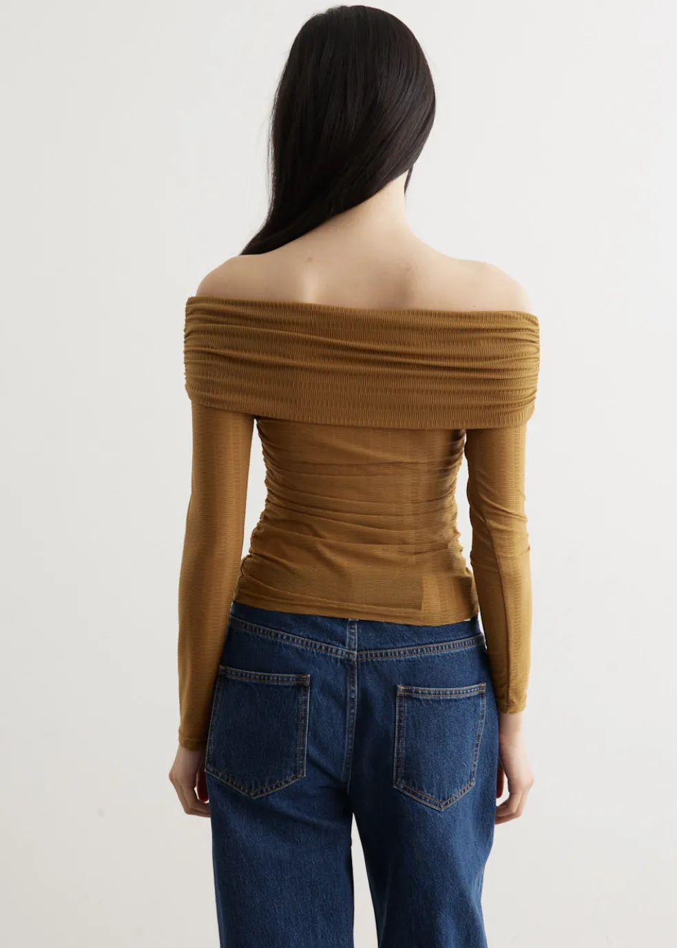 Pandemonium Draped Shoulder Top