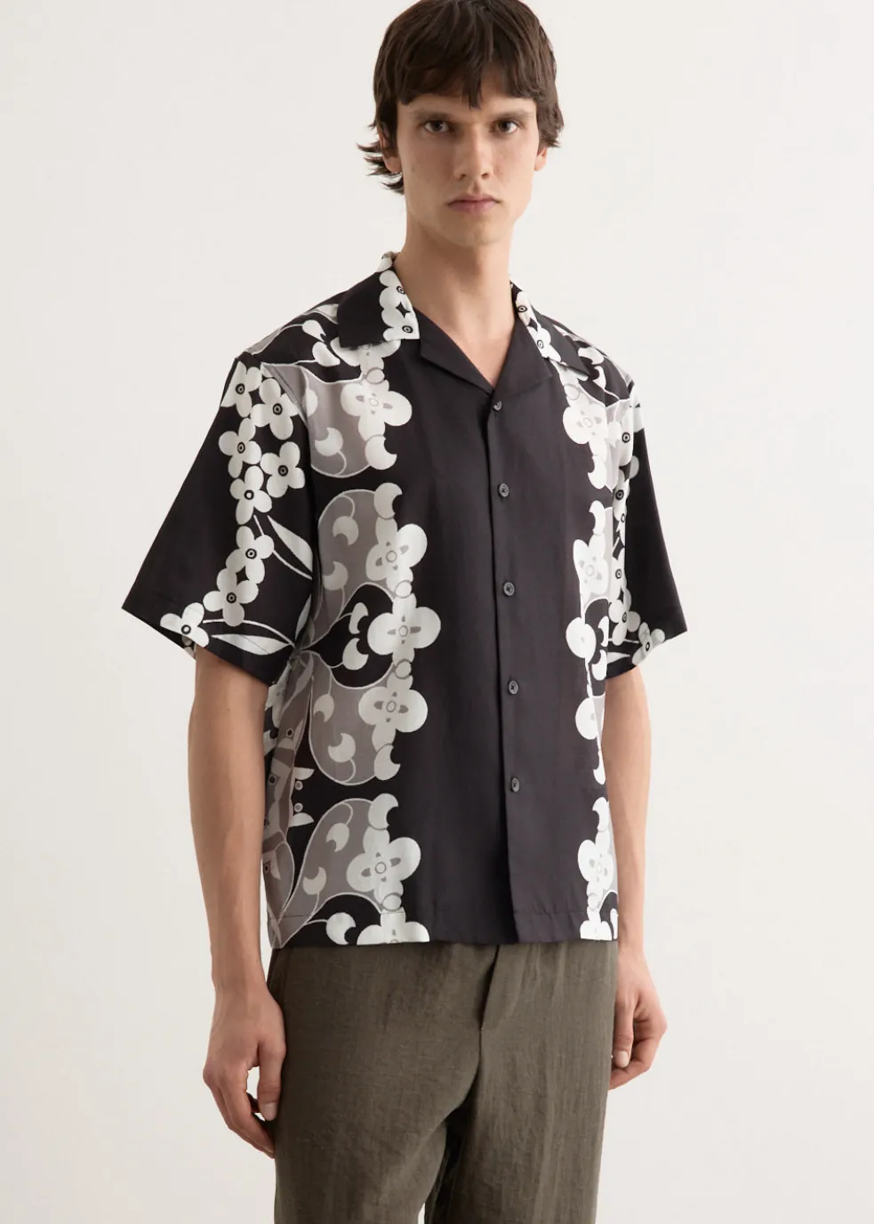 Paradise Floral Silk Camp Collar Shirt
