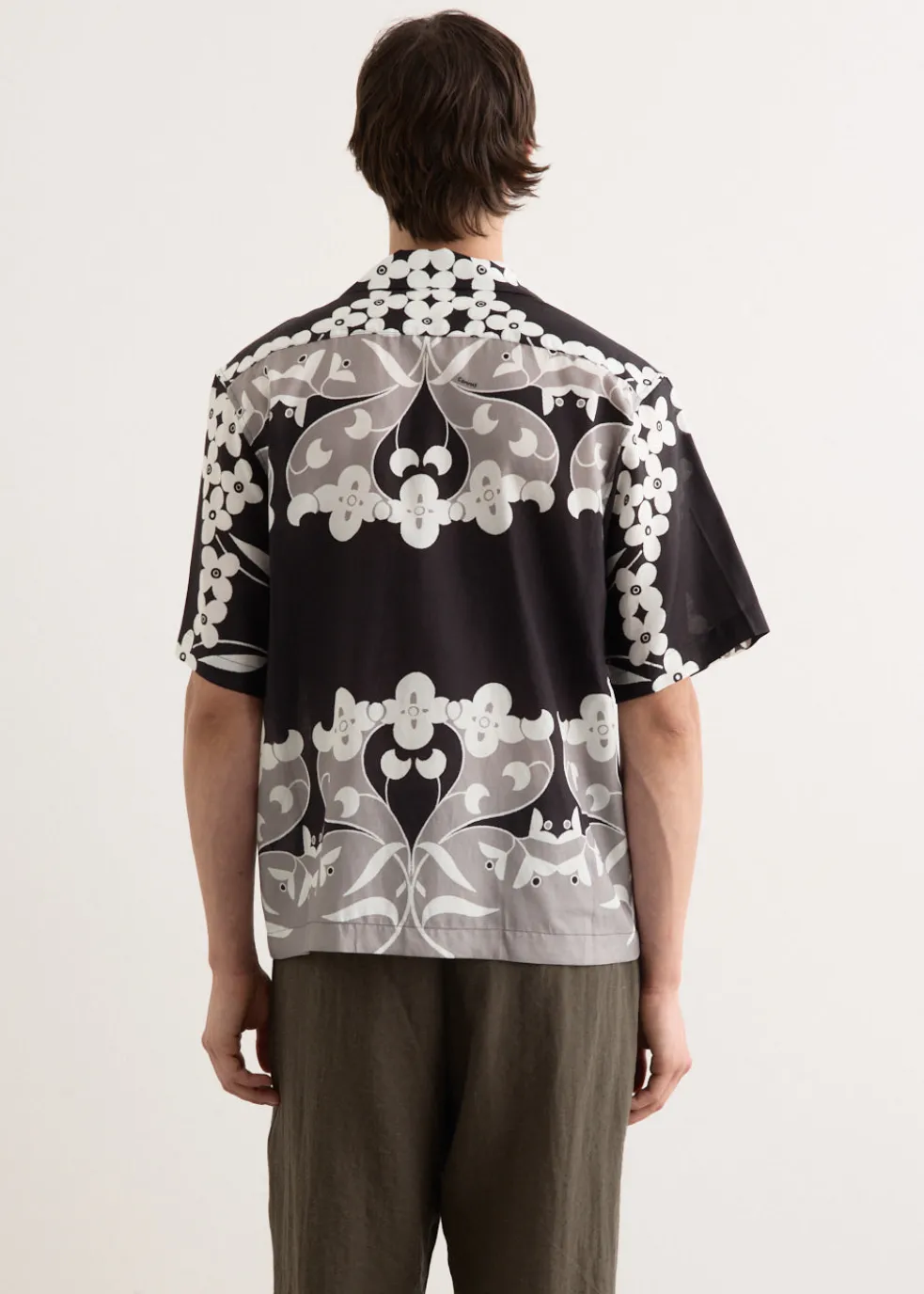 Paradise Floral Silk Camp Collar Shirt