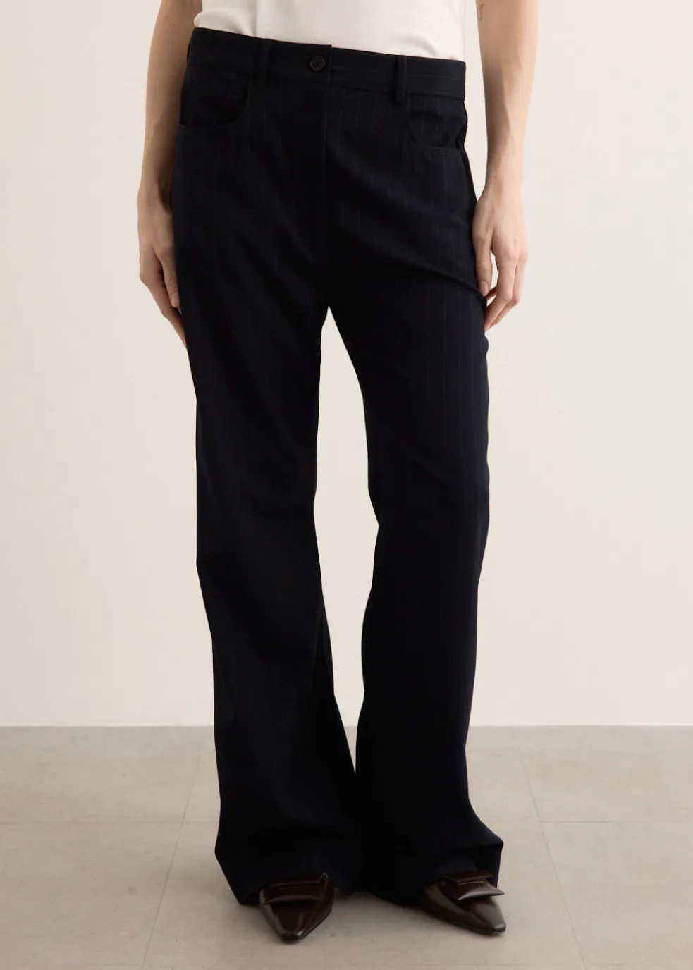 Pinstripe Trousers
