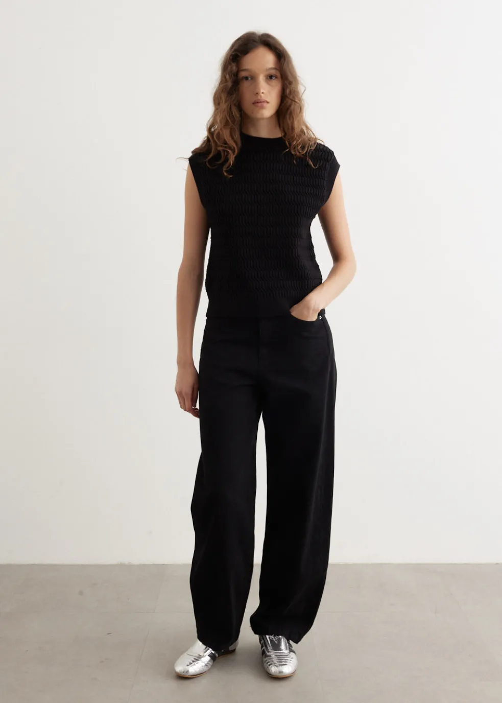 Present Textured Knit Vest