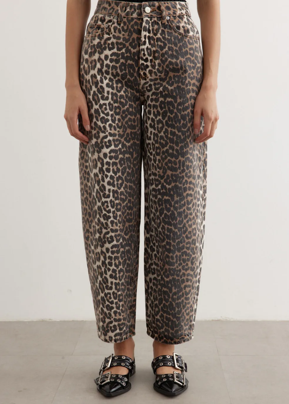 Print Denim Stary Jeans