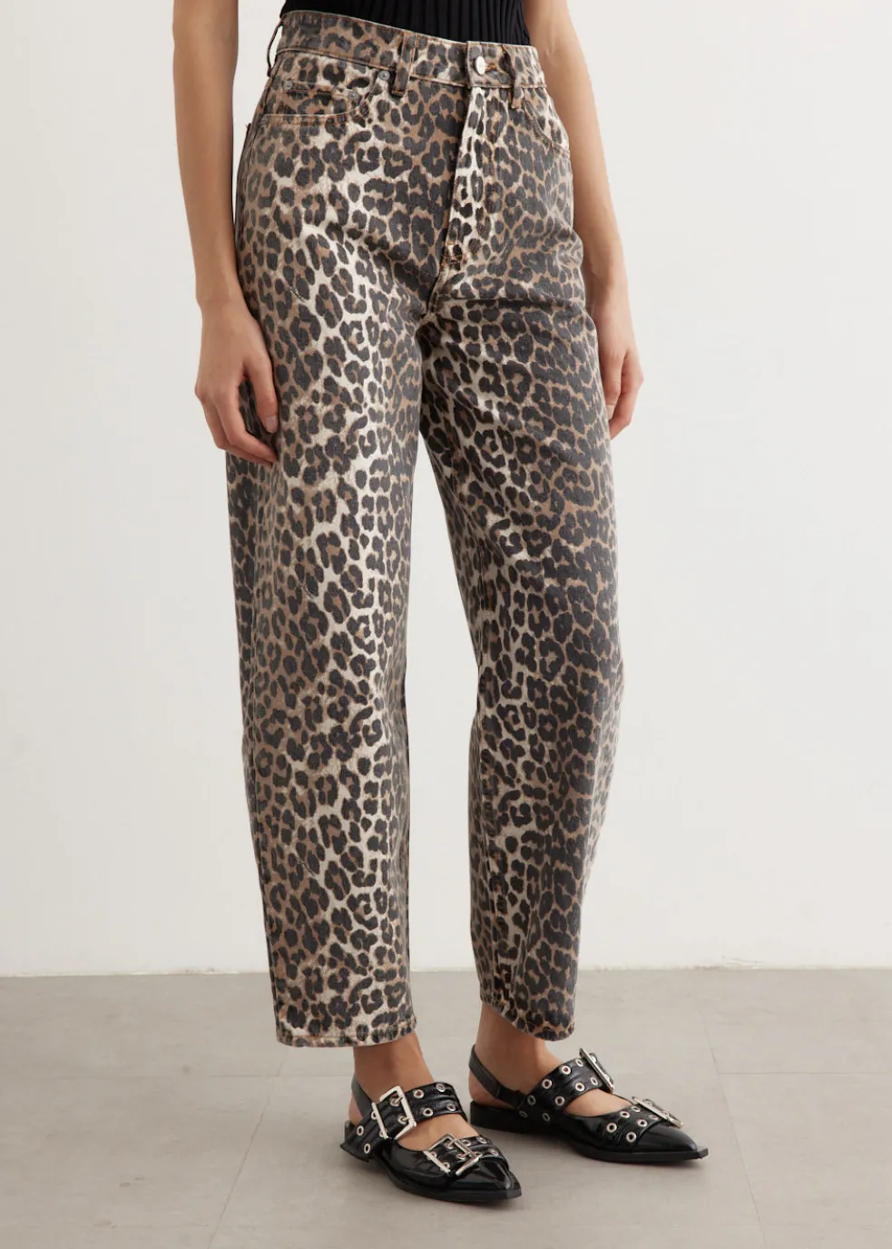 Print Denim Stary Jeans