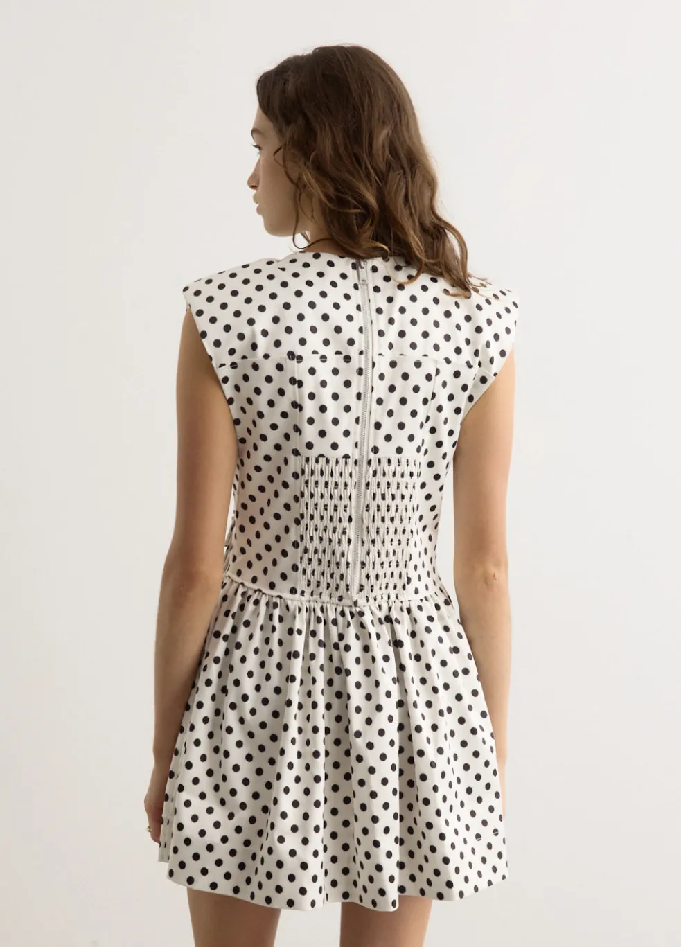 Printed Double Satin Corset Mini Dress