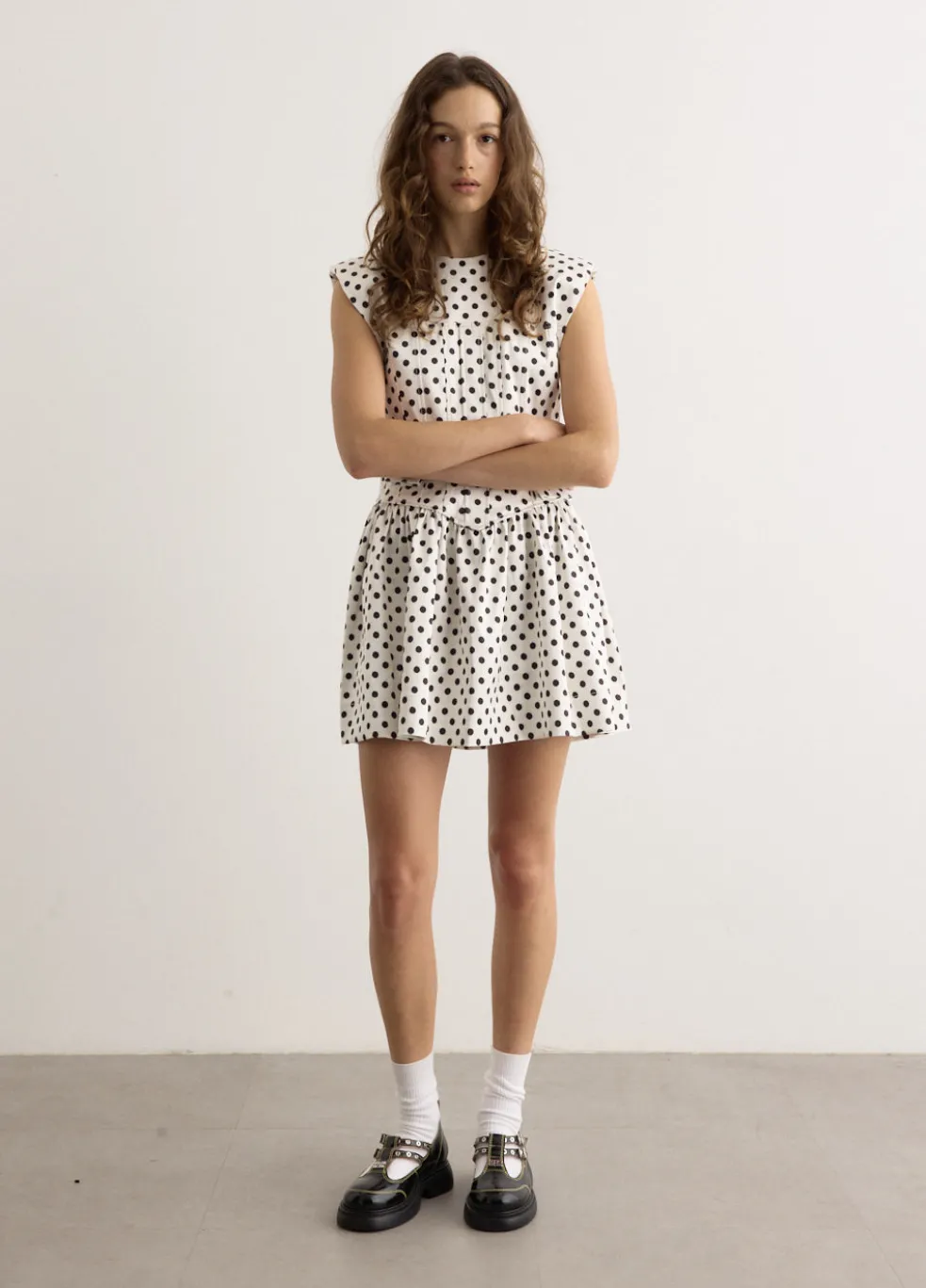 Printed Double Satin Corset Mini Dress