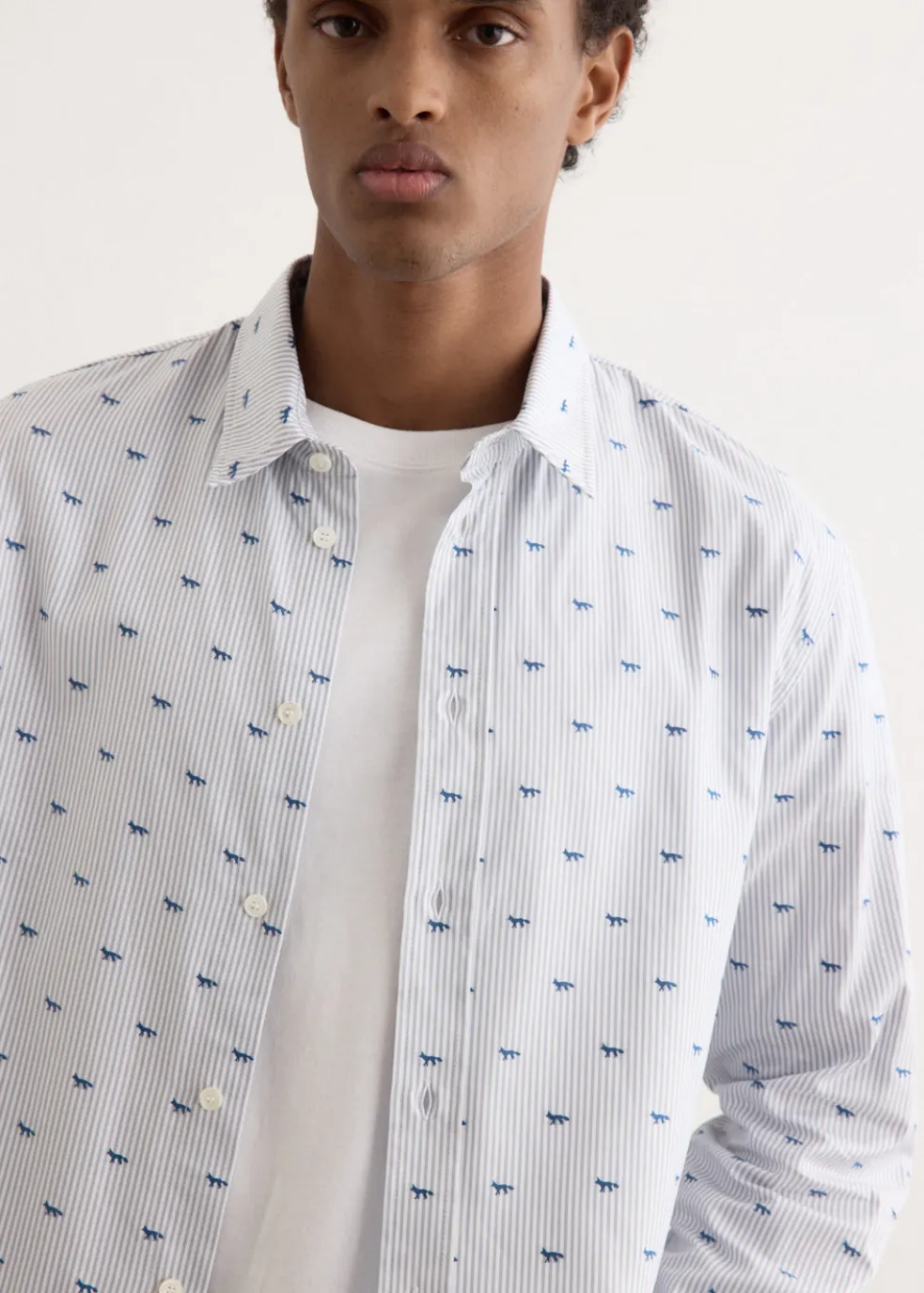 Profile Fox Casual Striped Shirt