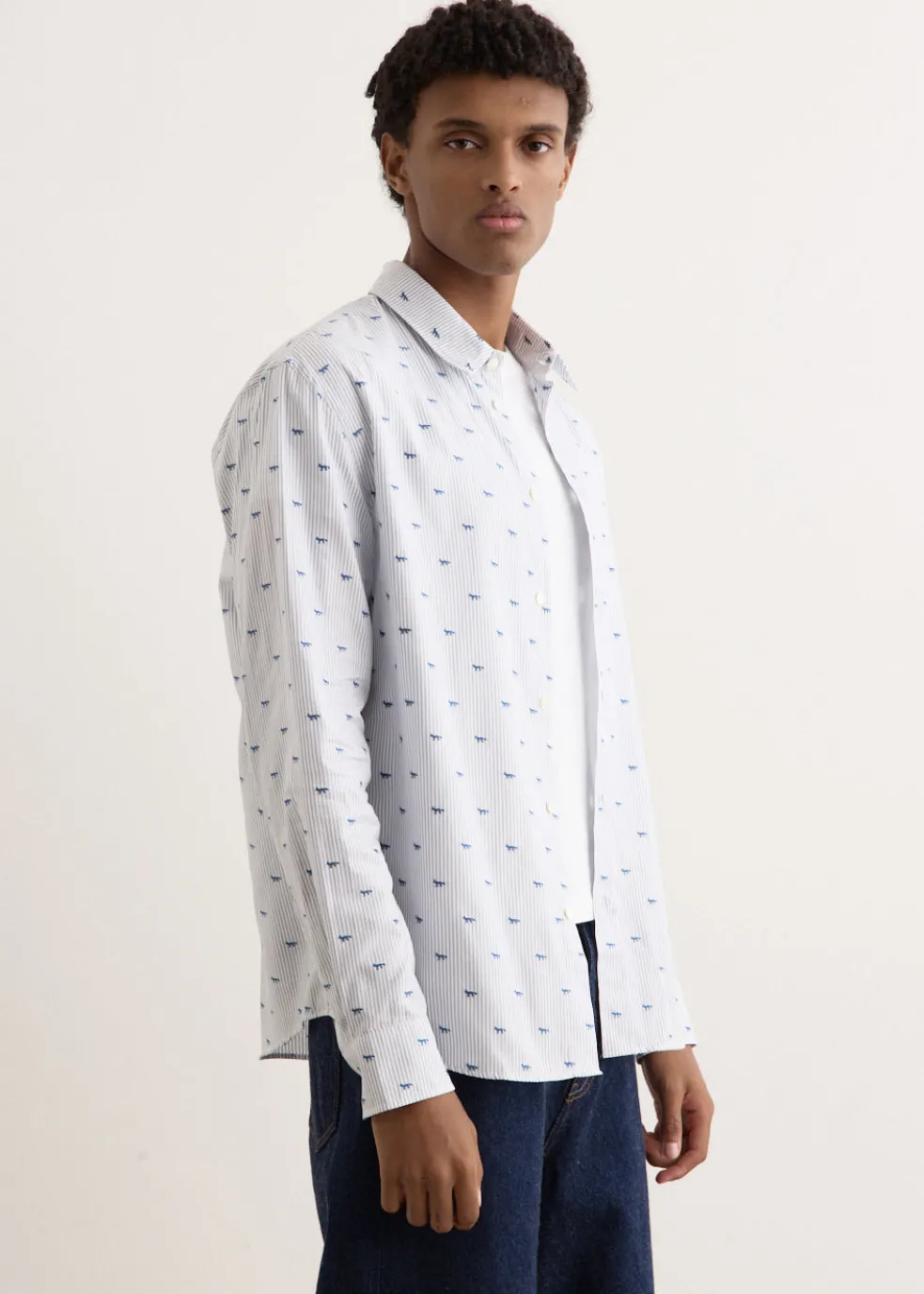 Profile Fox Casual Striped Shirt