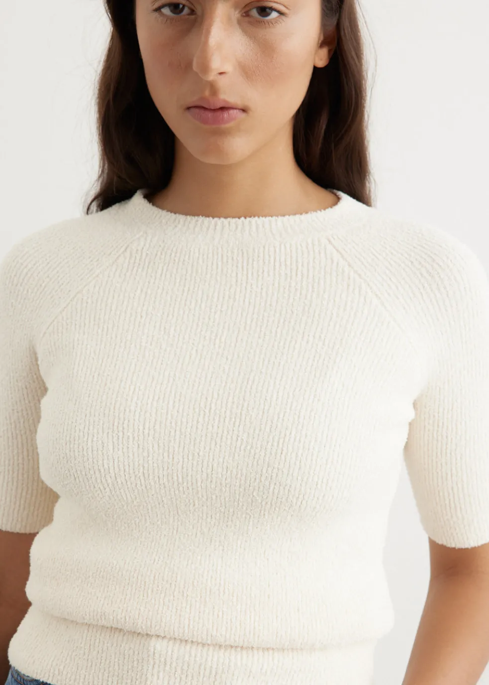 Raglan-Sleeve Terry Knit
