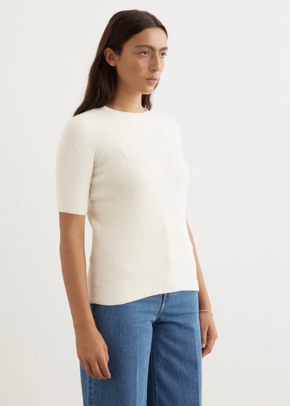 Raglan-Sleeve Terry Knit