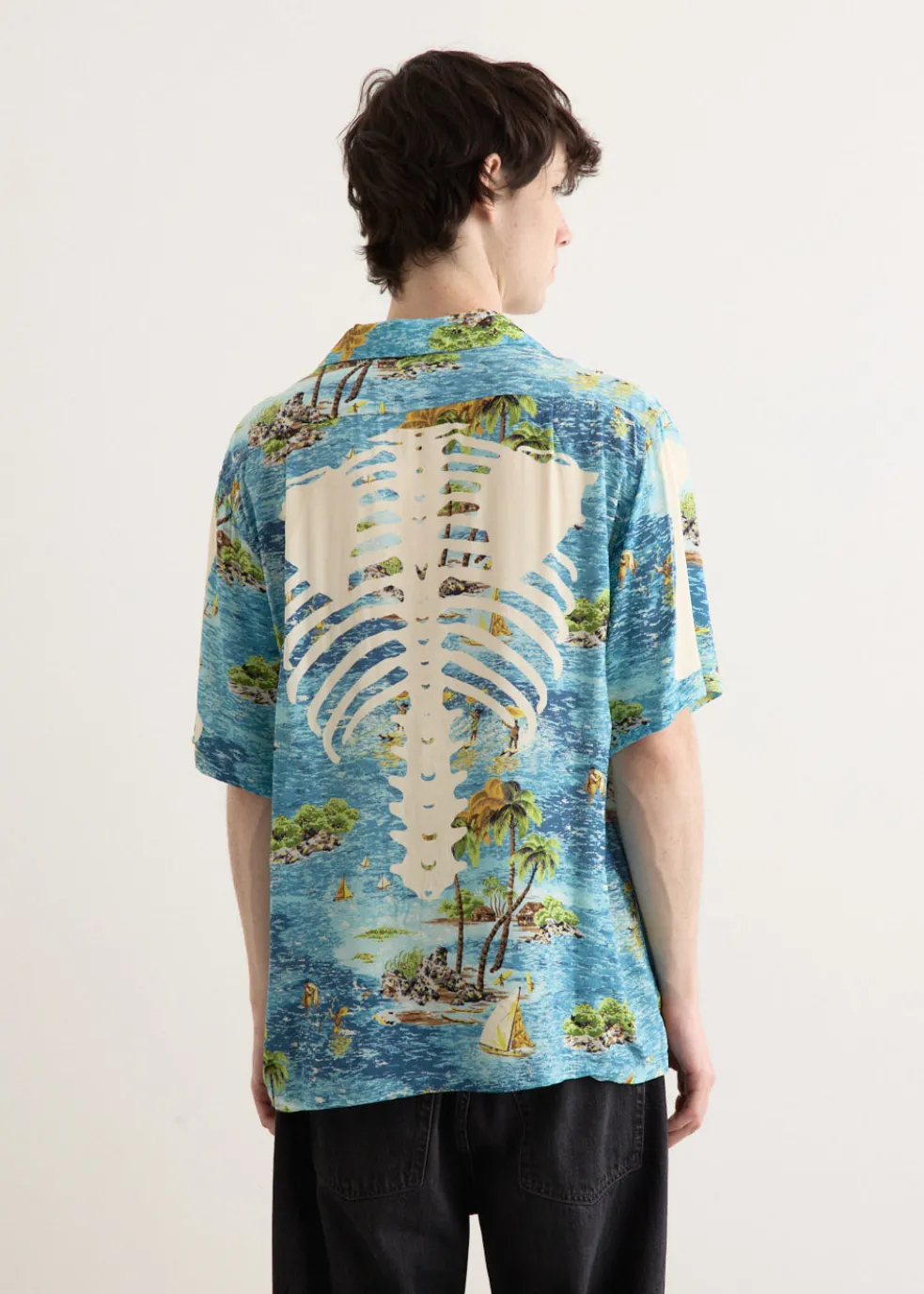 Rayon KAMEKAMEHA BONE Aloha Shirt