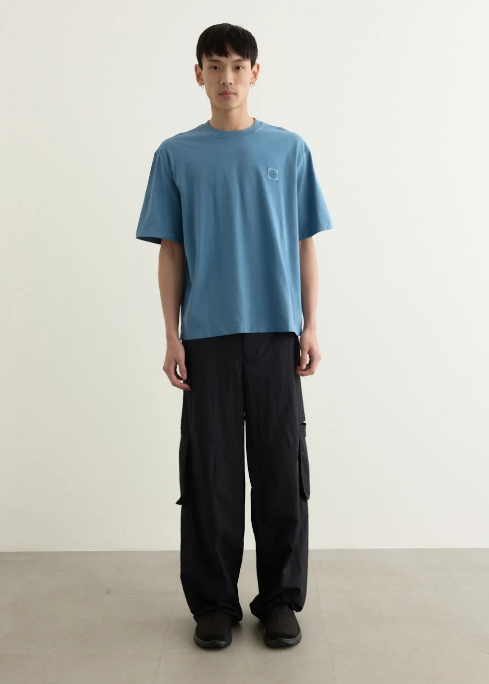 Regular Fit Compass Patch Overdyed T-Shirt