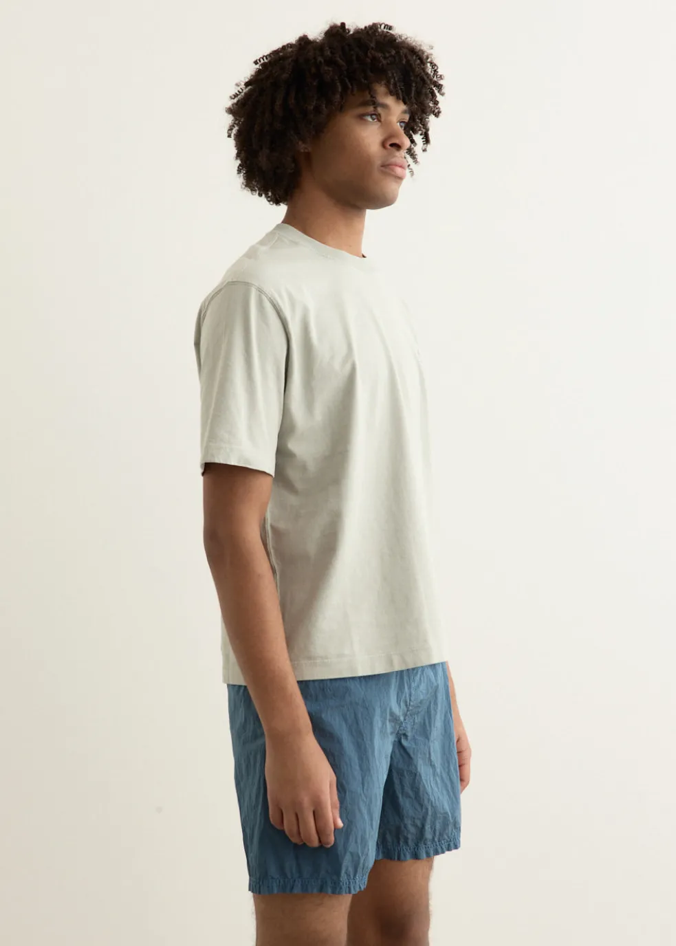 Regular Fit Compass Patch Overdyed T-Shirt