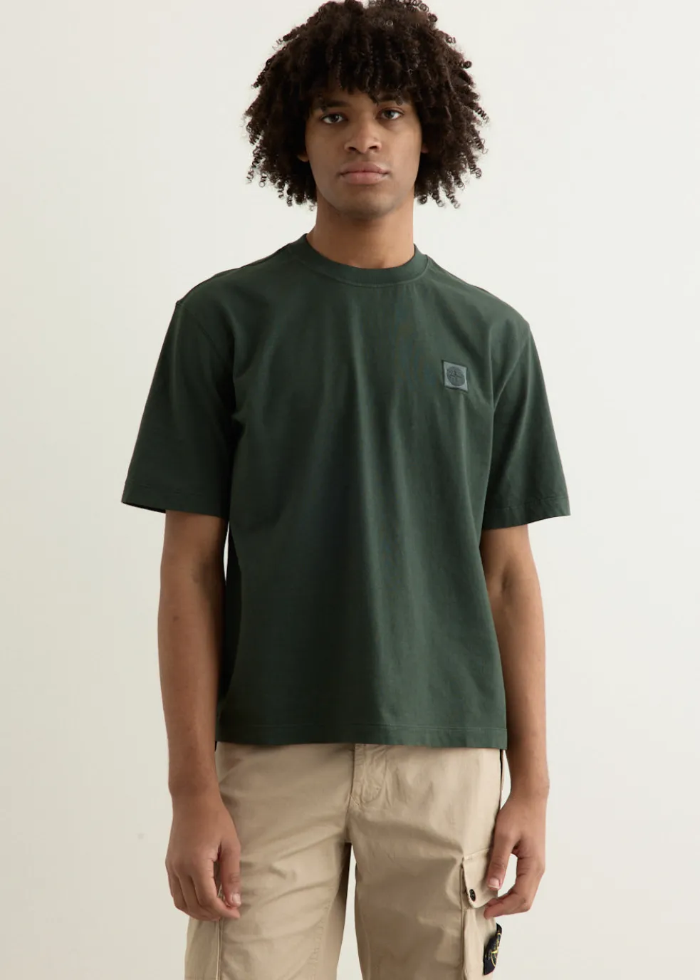 Regular Fit Compass Patch Overdyed T-Shirt
