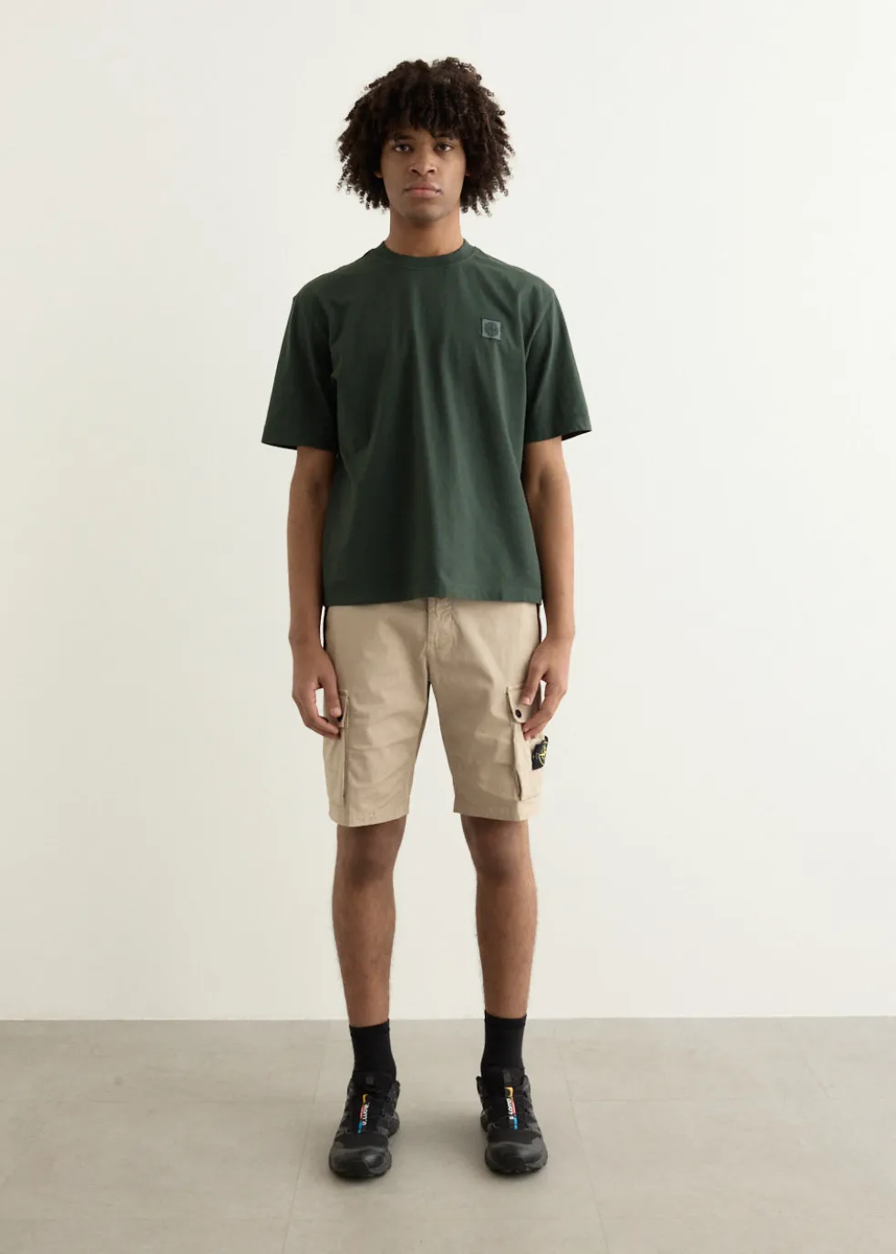 Regular Fit Compass Patch Overdyed T-Shirt