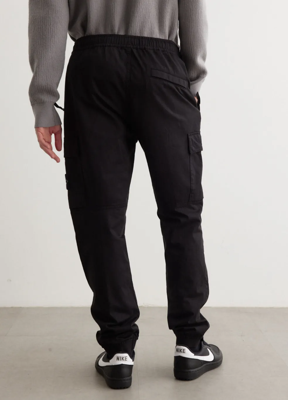 Regular Fit Tapered Stretch Cotton Cargo