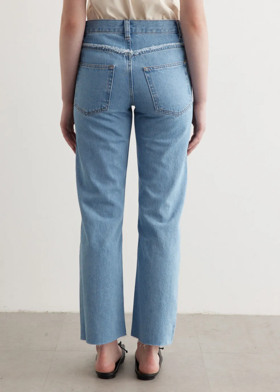Relaxed Raw Edge Jeans