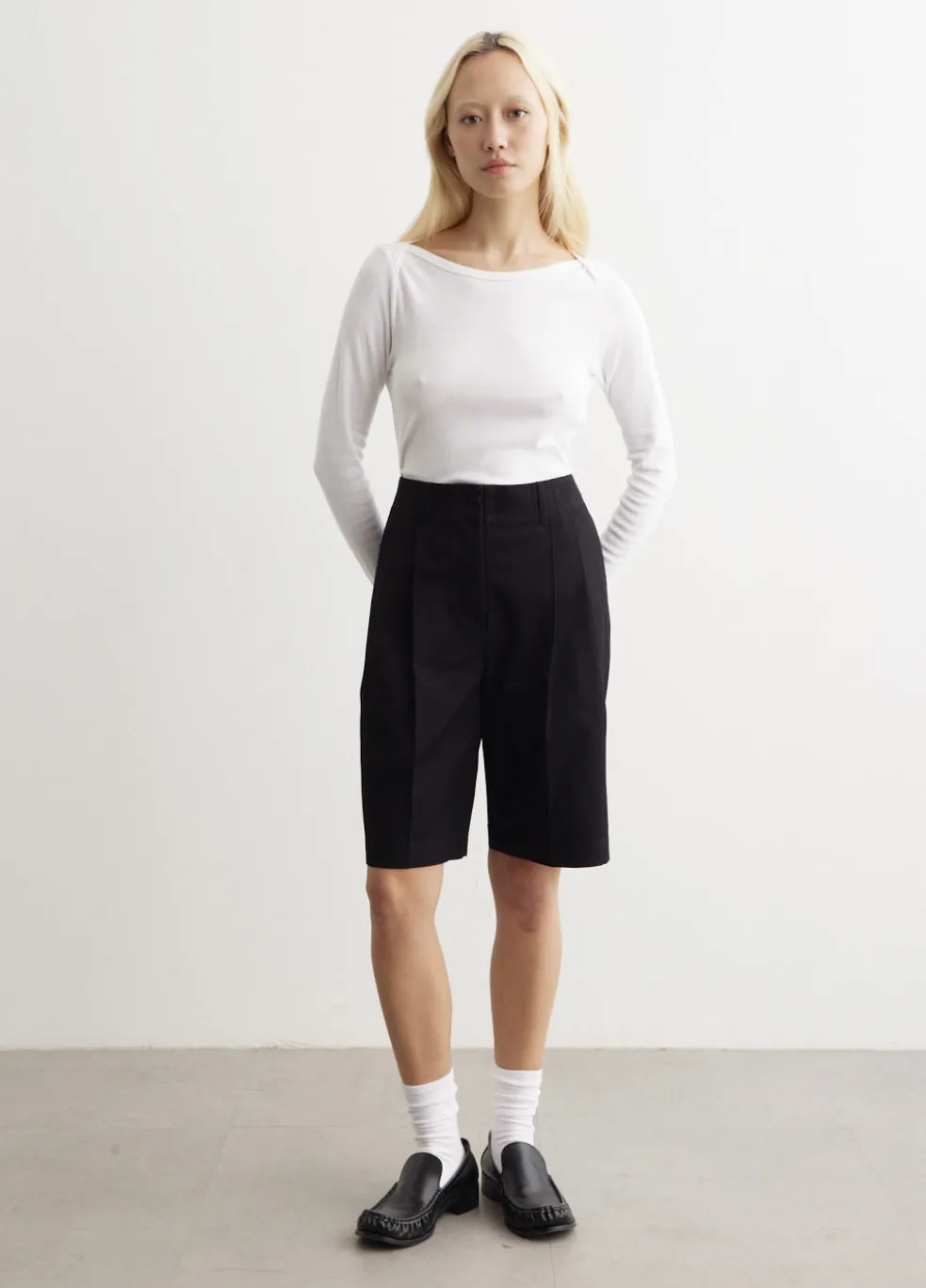 Relaxed Twill Shorts