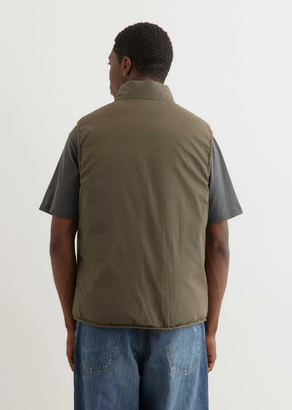 Reversible Cotton Down Vest