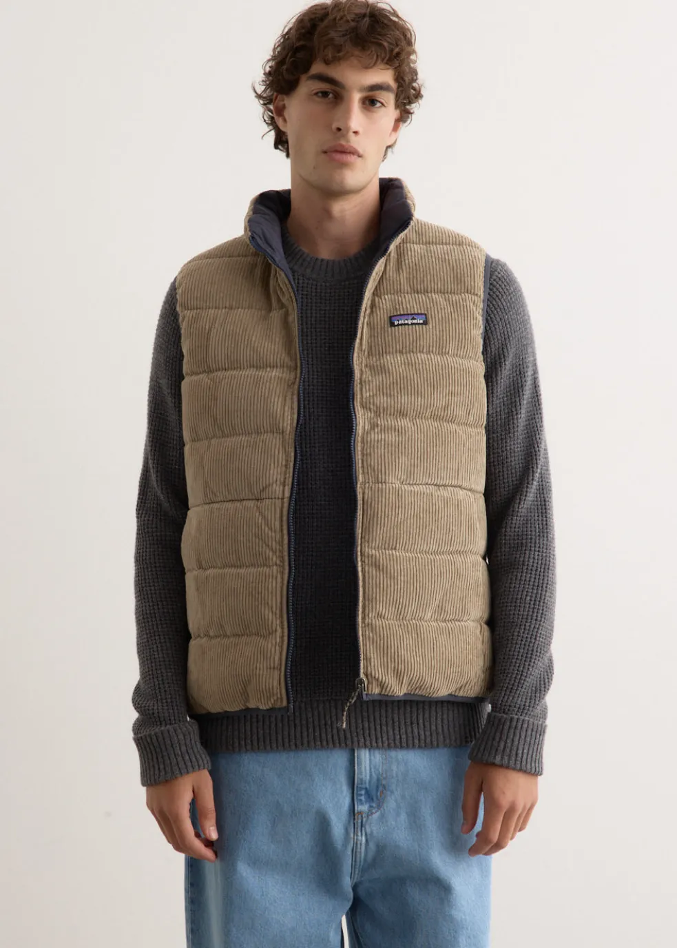 Reversible Cotton Down Vest