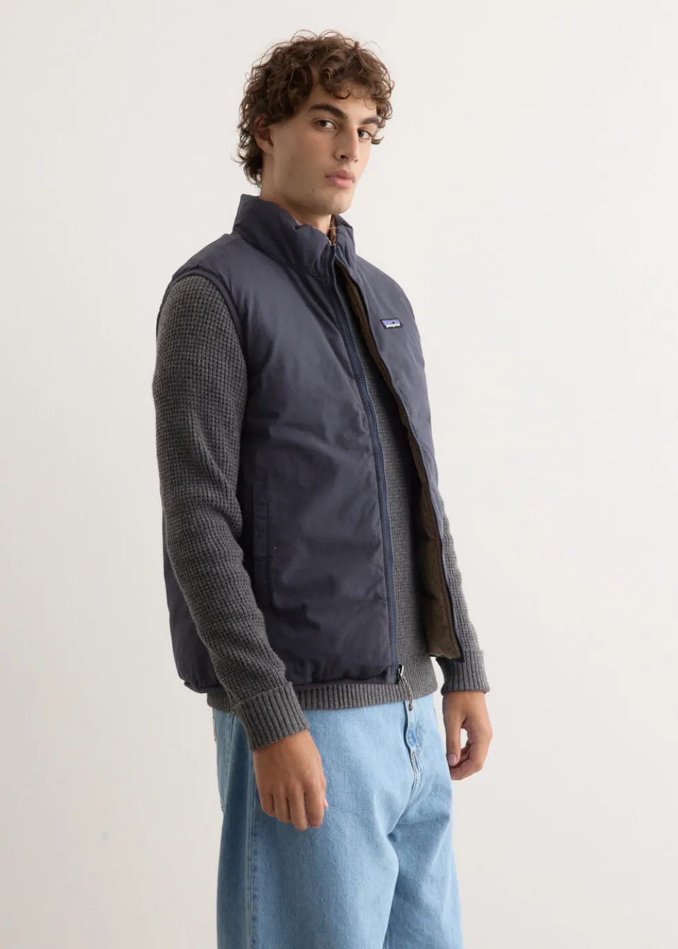 Reversible Cotton Down Vest