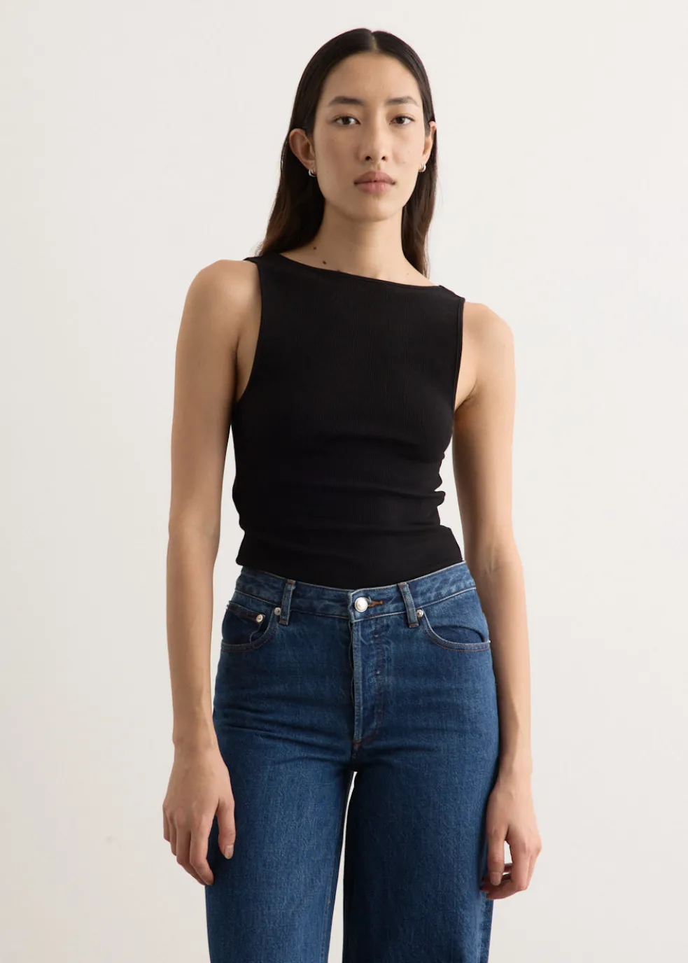 Rib Bateau Cut Out Top