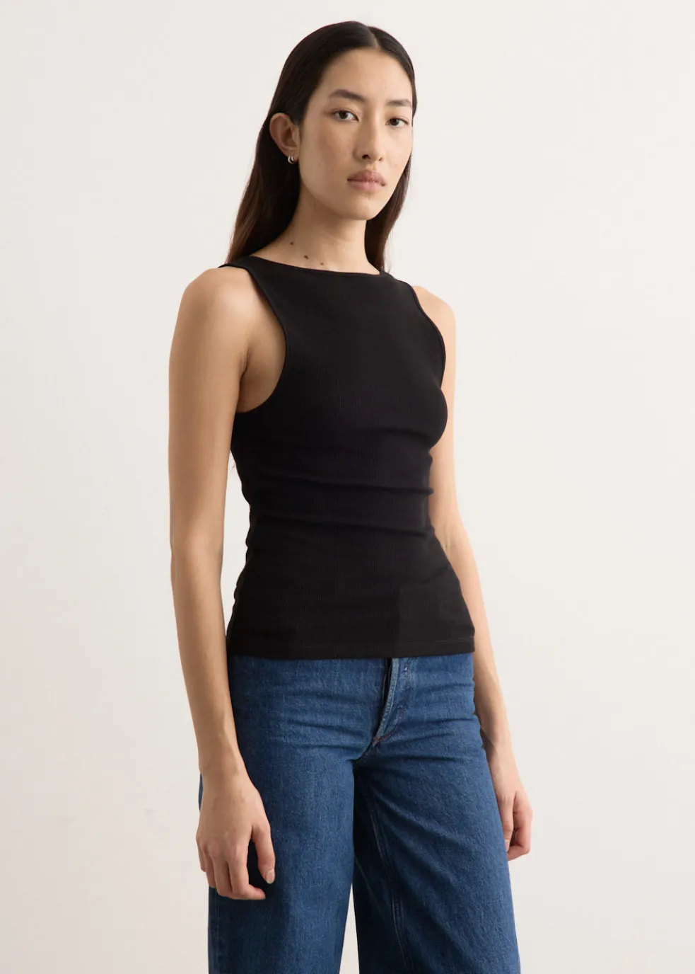 Rib Bateau Cut Out Top