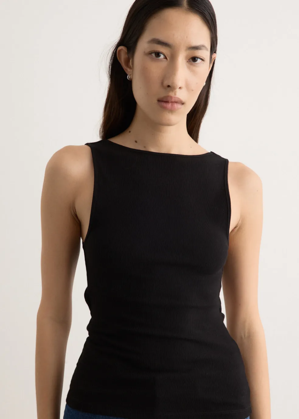 Rib Bateau Cut Out Top