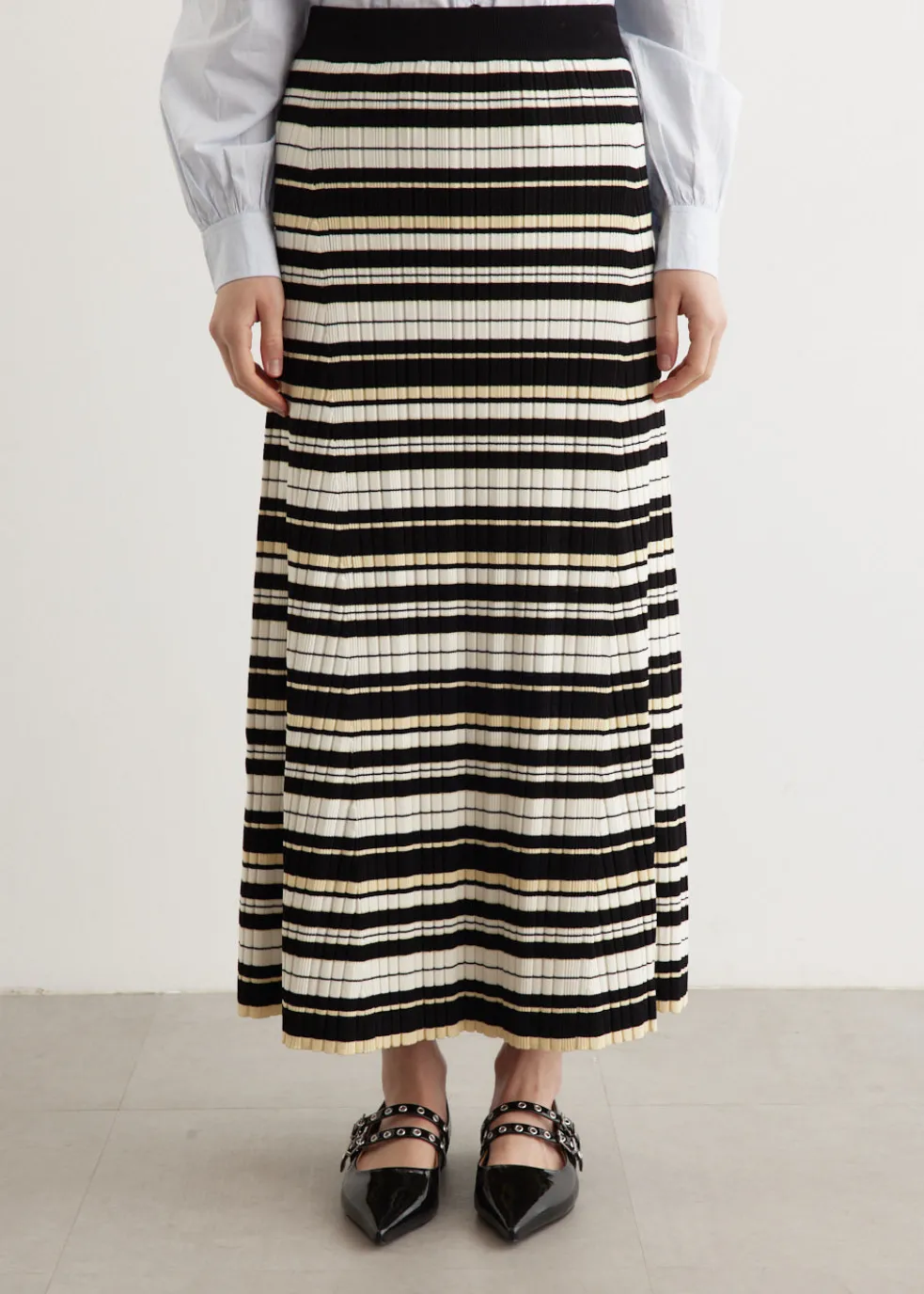 Rib Long Skirt