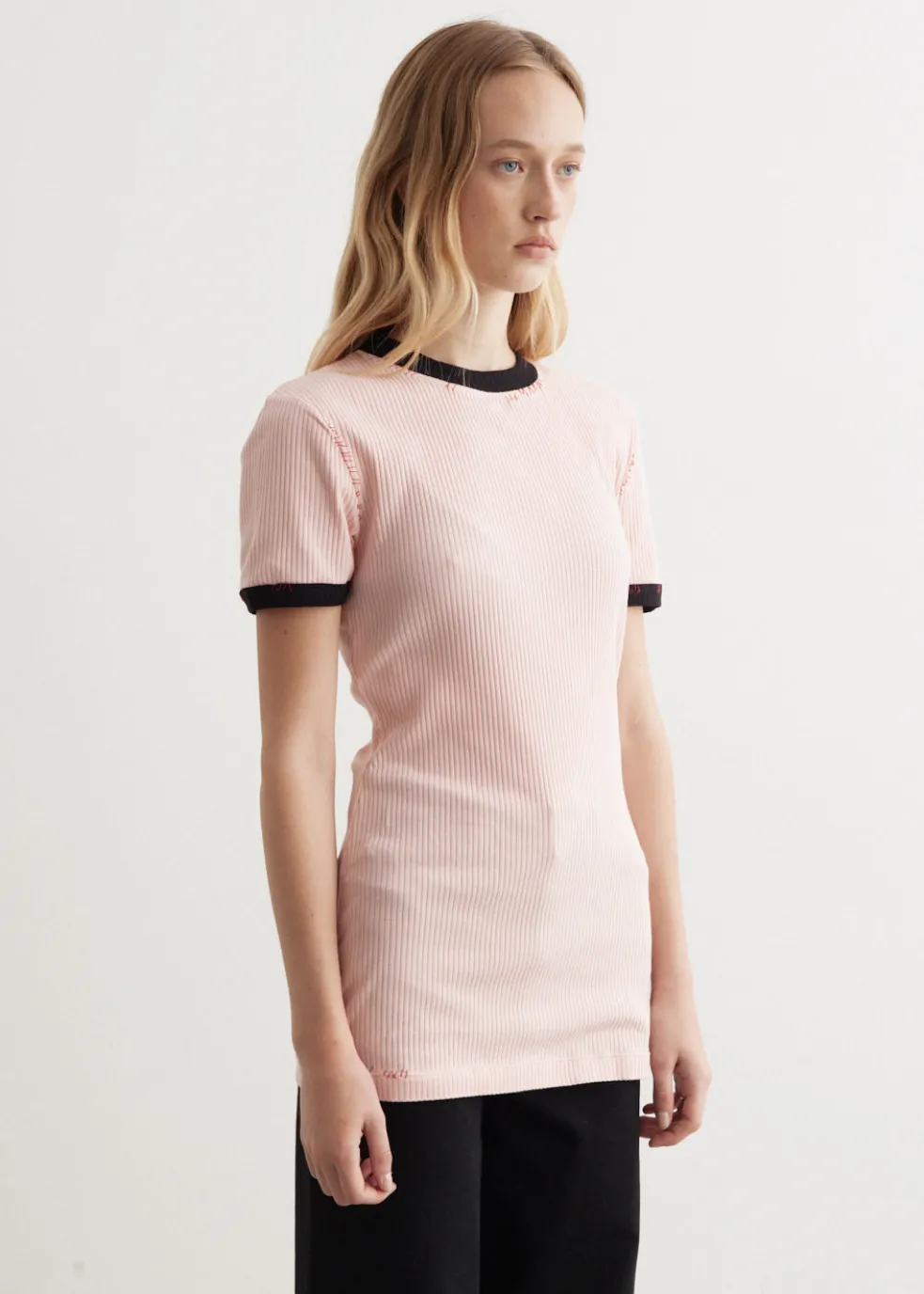 Ribbed Jersey T-Shirt