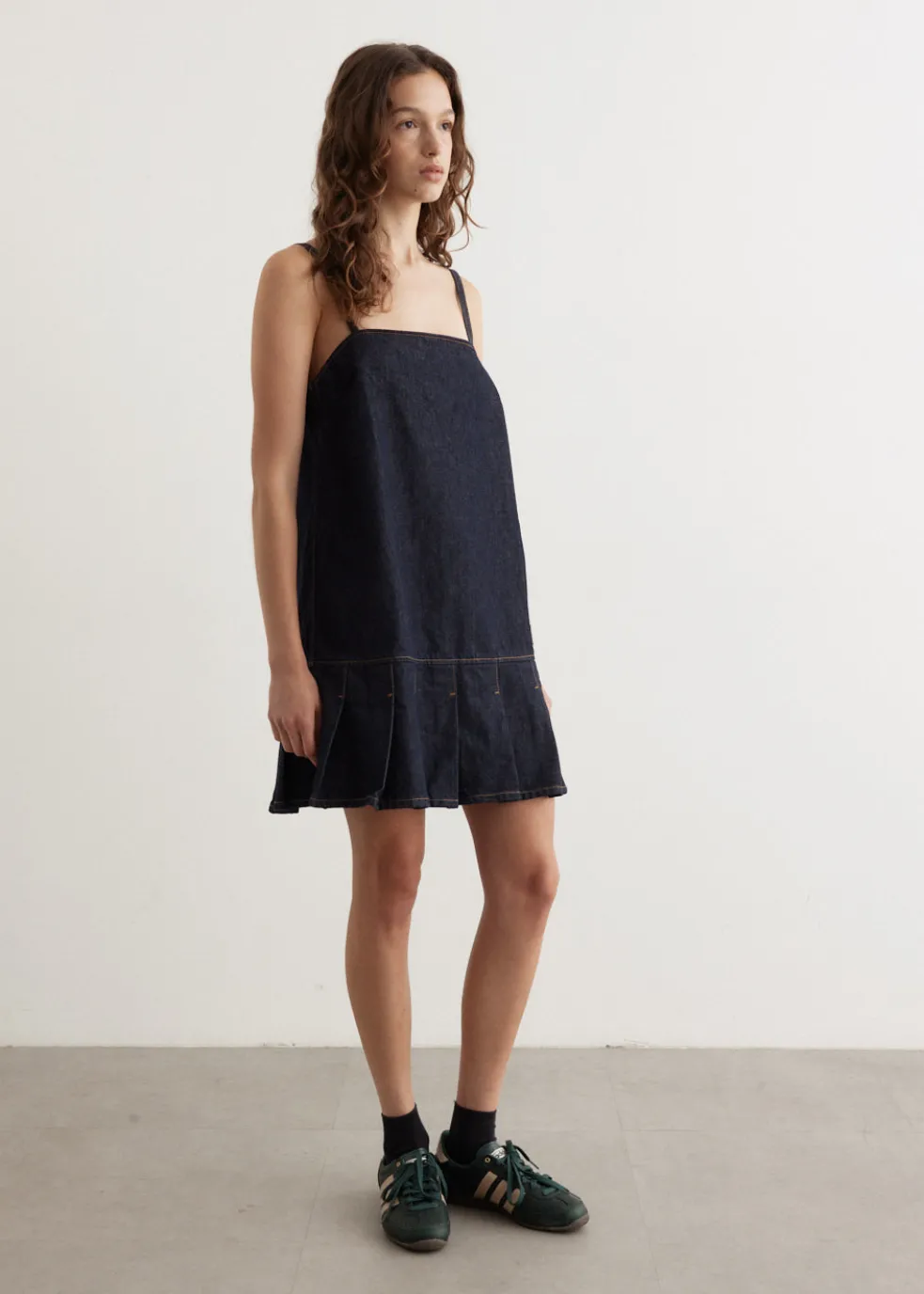 Rinse Denim Strap Mini Dress
