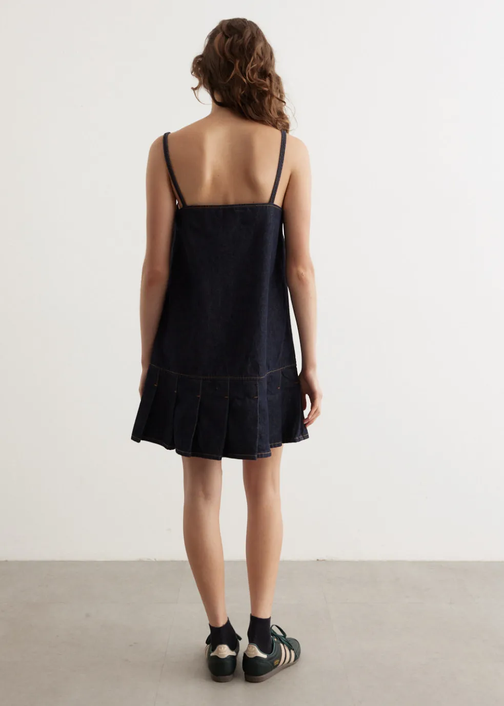 Rinse Denim Strap Mini Dress