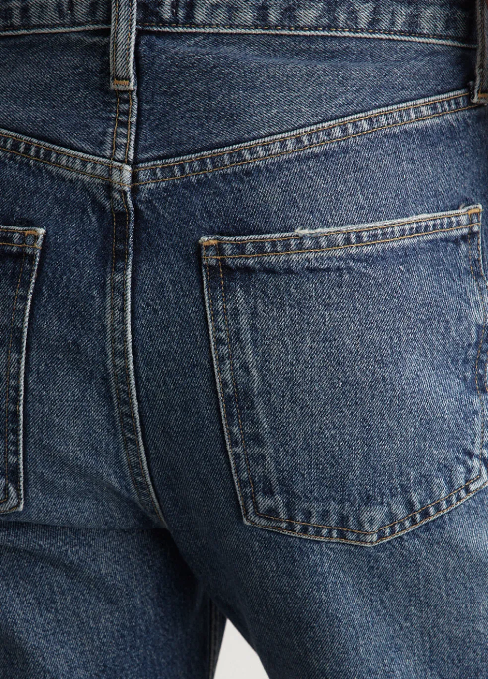 90's Crop Mid Rise Loose Straight Jeans