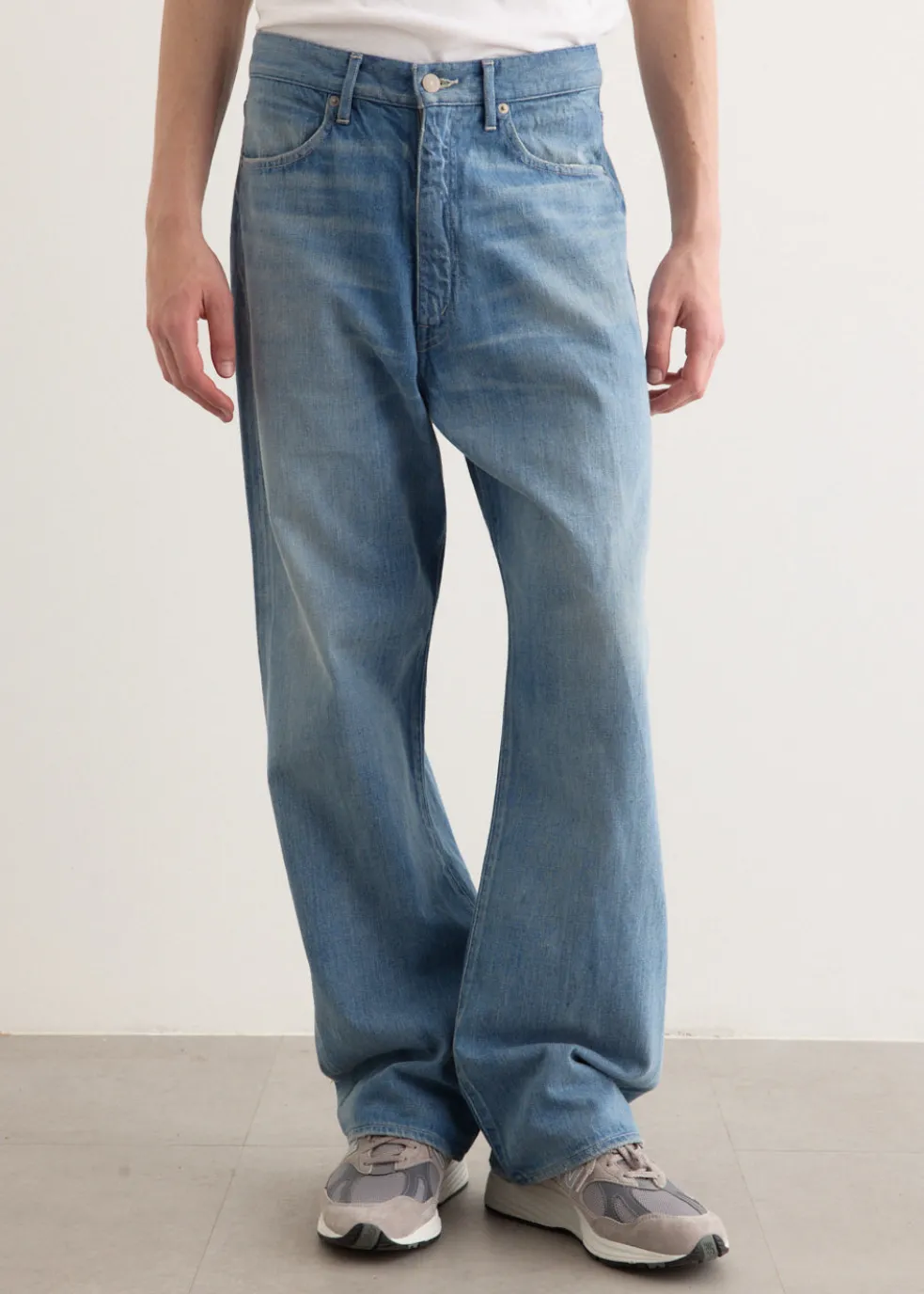 Selvedge Faded Light Denim Pants