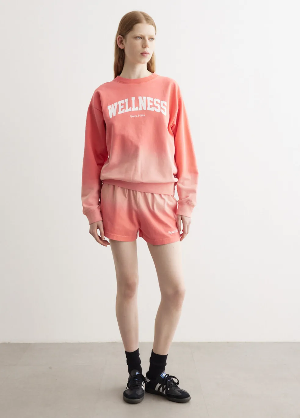 Serif Logo Embroidered Disco Shorts